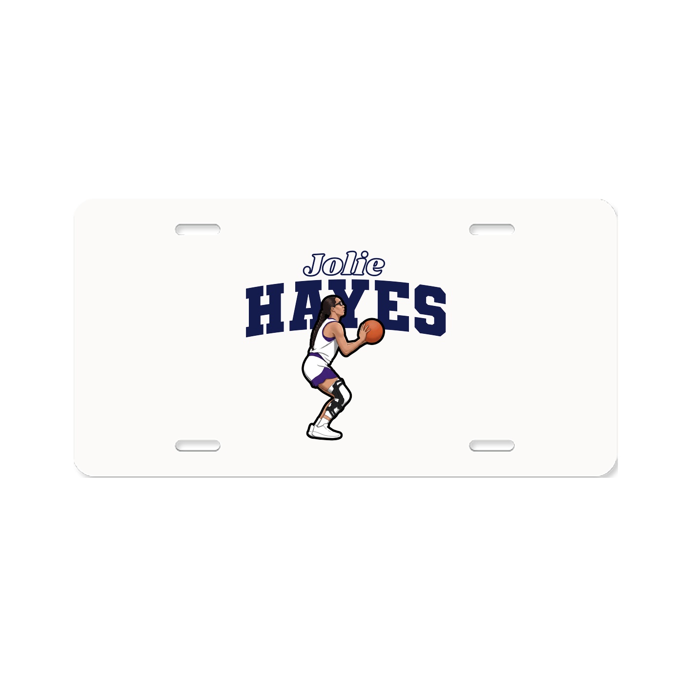 License Plate — Name Arch in Classic