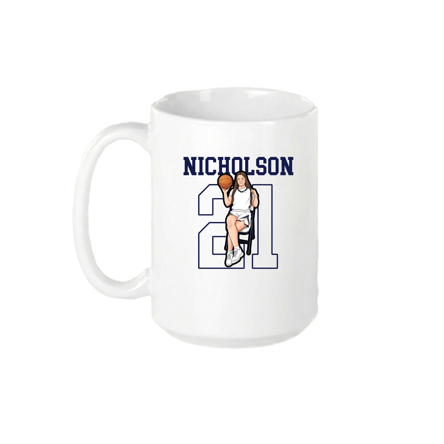 15oz Coffee Mug — Shirsey in White