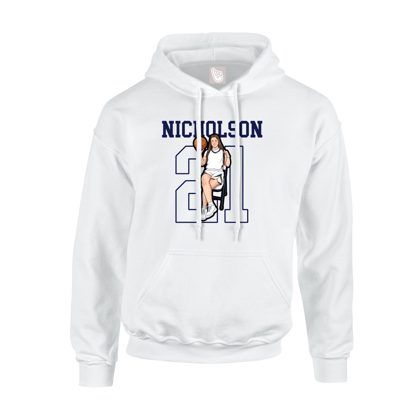 Hoodie — Shirsey in White