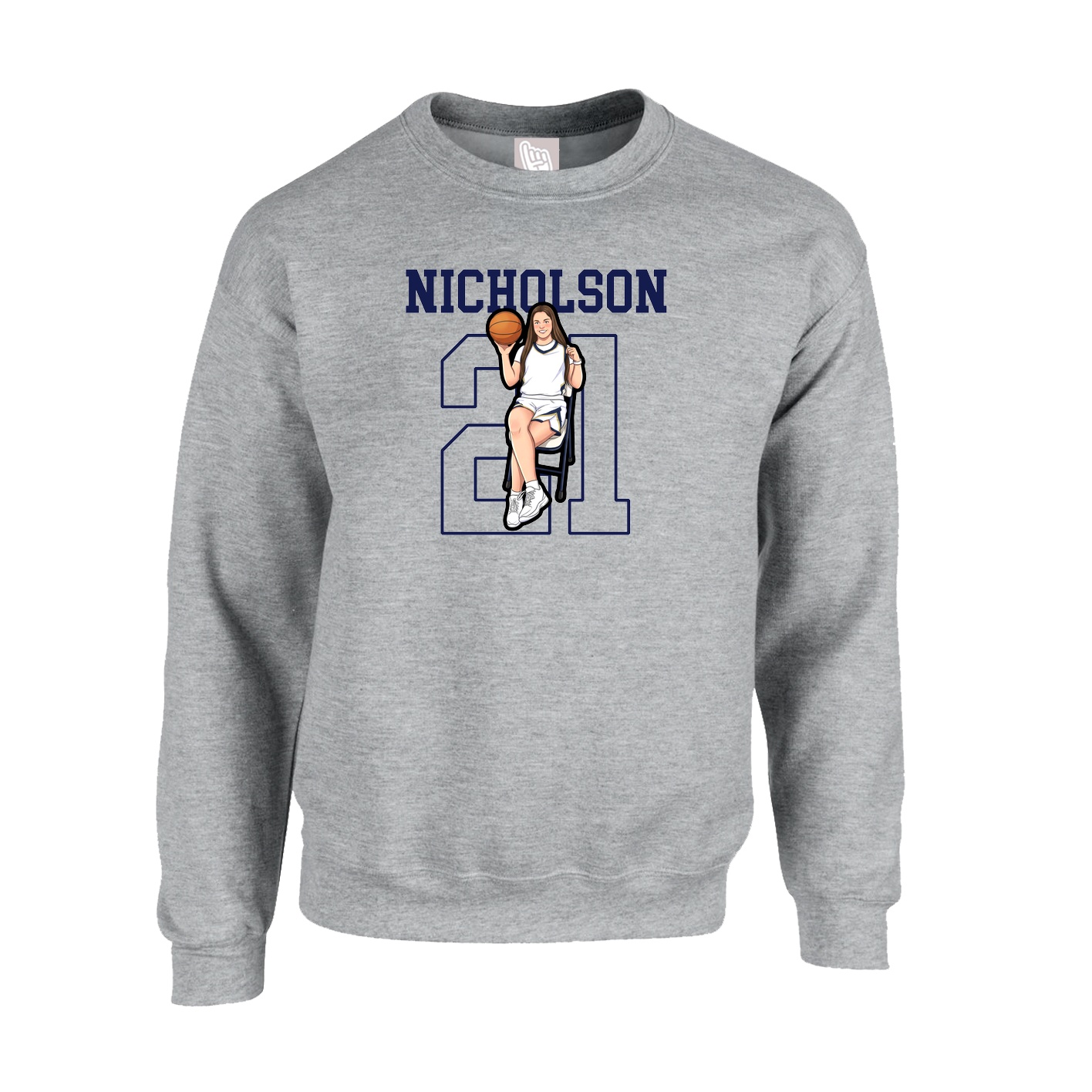 Fleece Crew — Shirsey in Grey