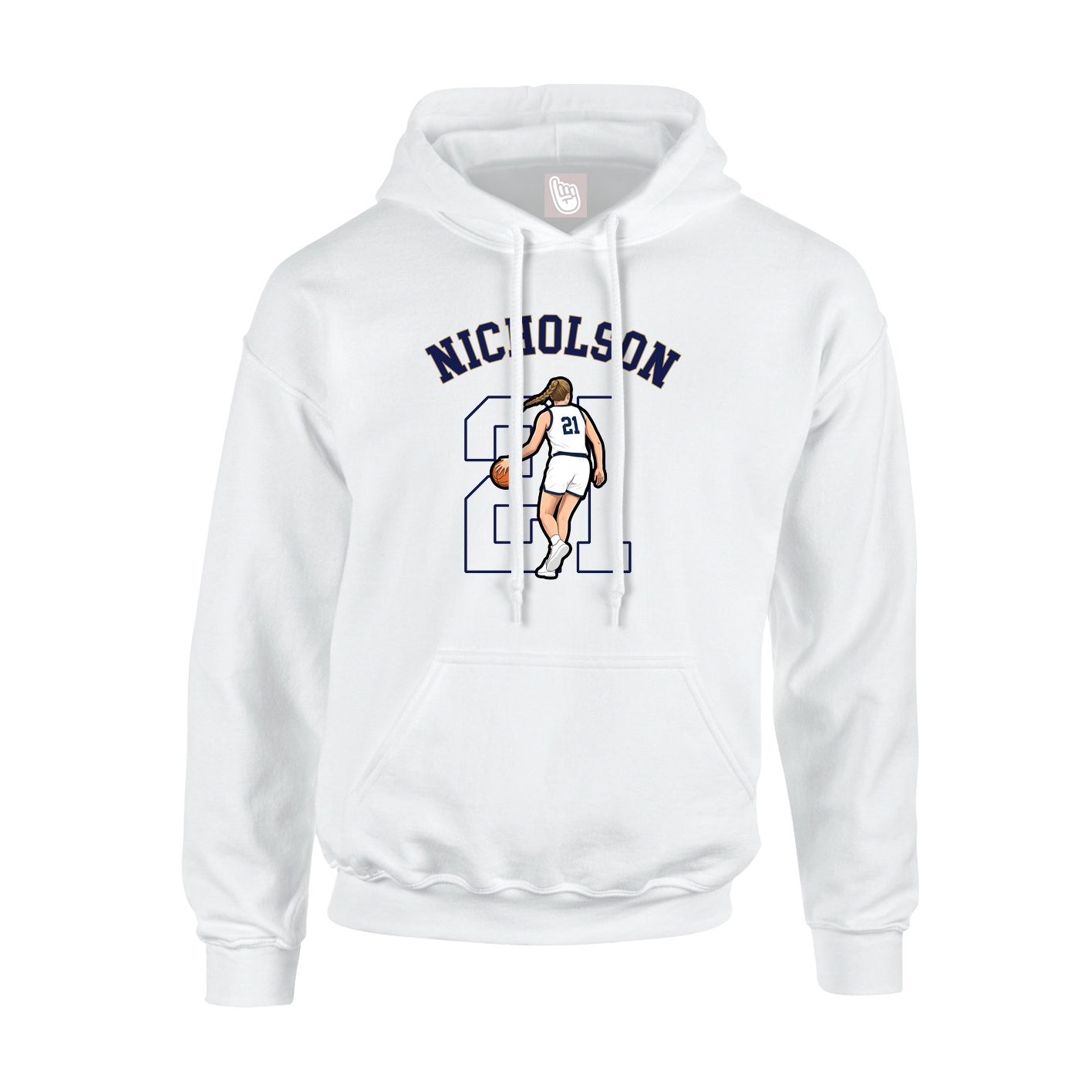 Hoodie — Shirsey Arch in White
