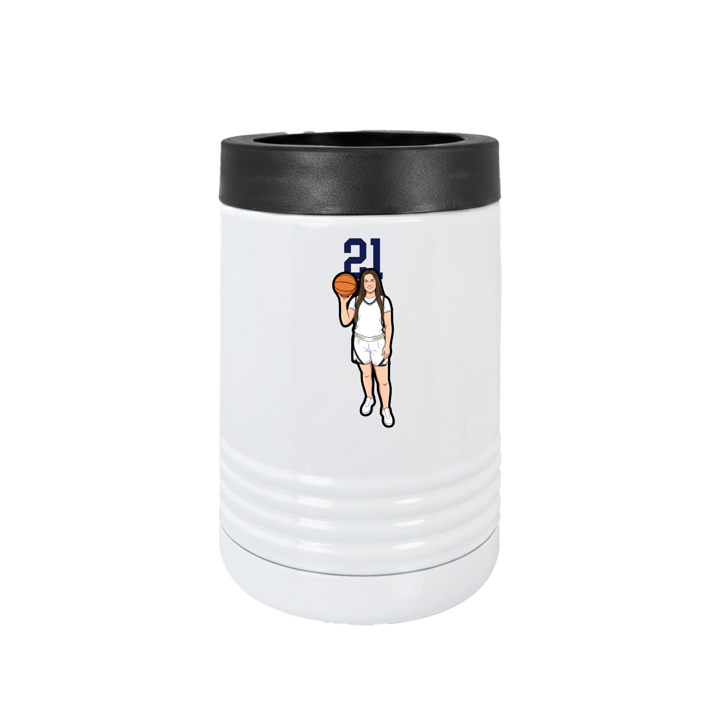 Beverage Holder — Number Top in White