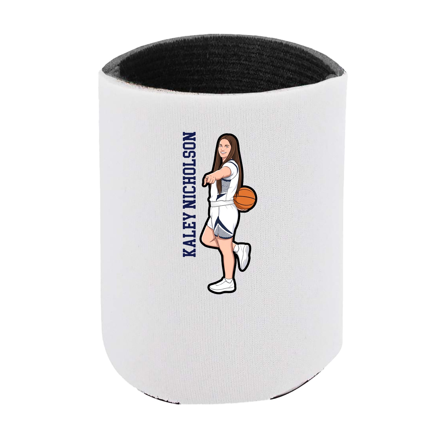Can Holder — Name Vertical in White