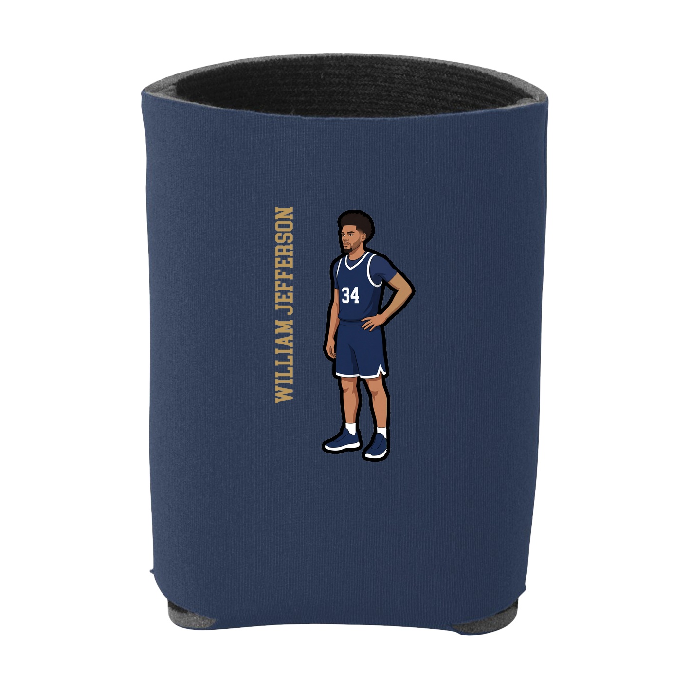 Can Holder — Name Vertical in Navy