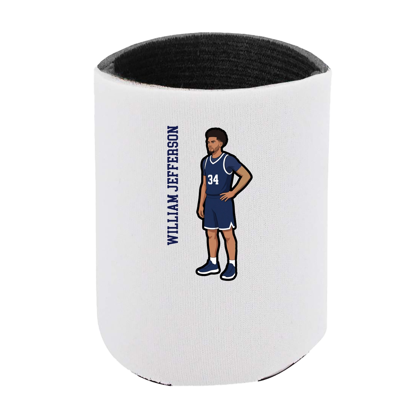 Can Holder — Name Vertical in White
