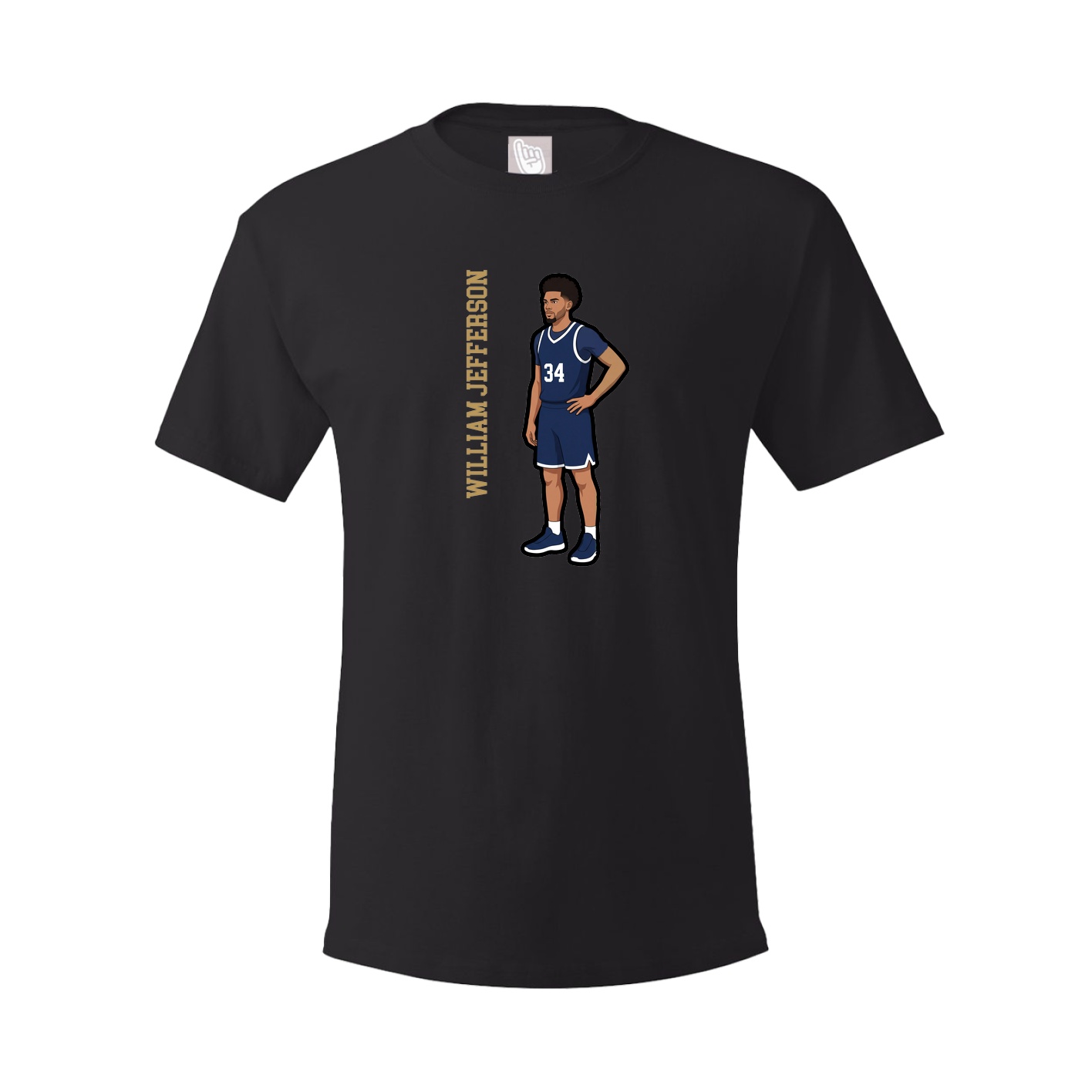 Tee — Name Vertical in Black
