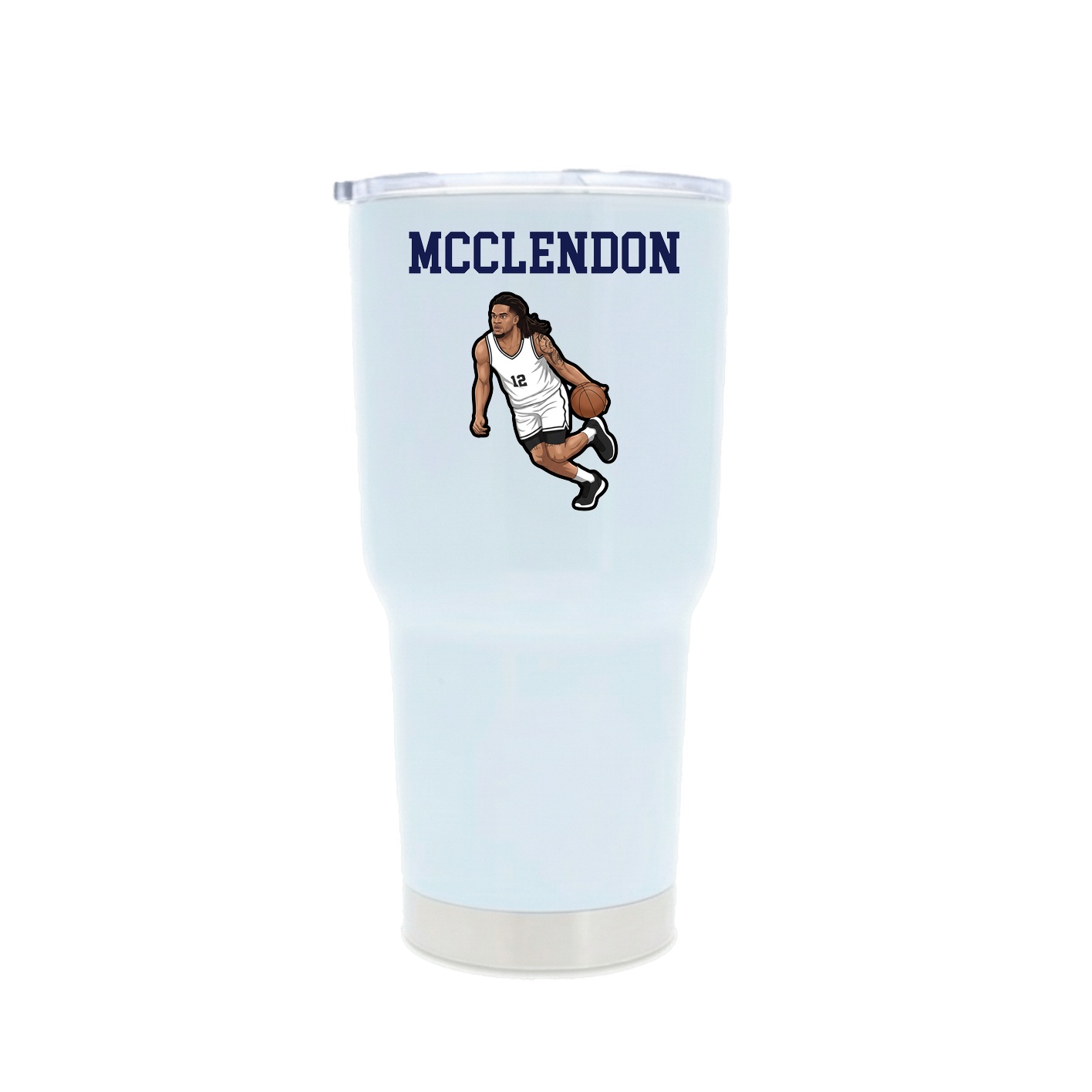 30oz Stainless Steel Tumbler — Shirsey in White