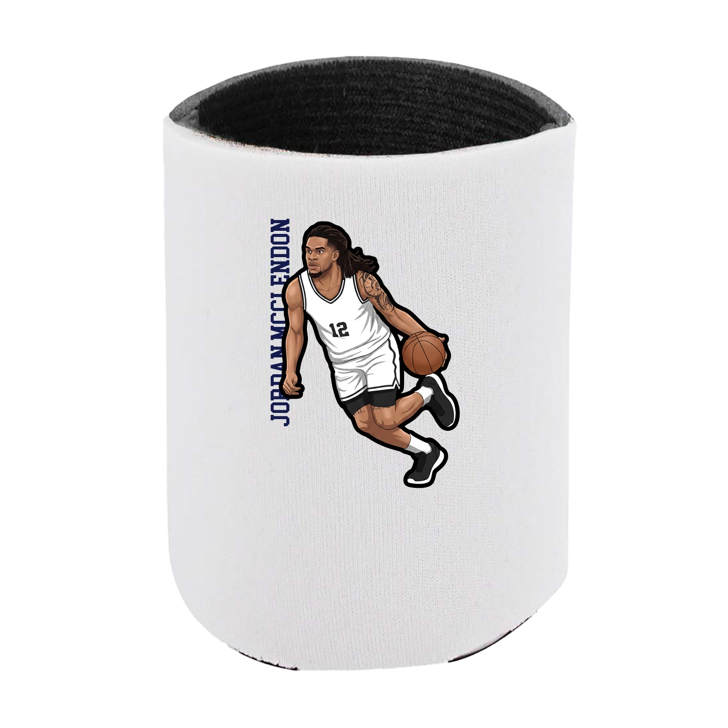Can Holder — Name Vertical in White