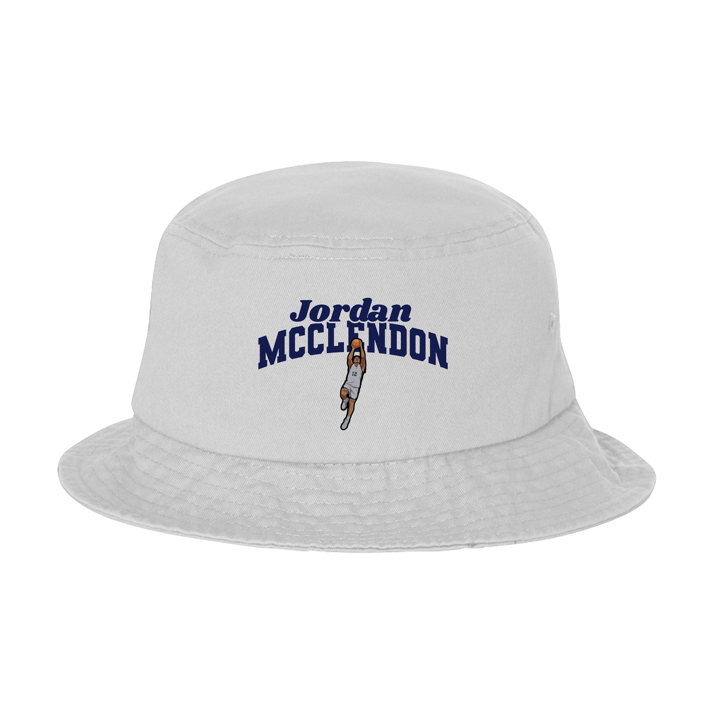 Bucket Cap — Signature Arch in White