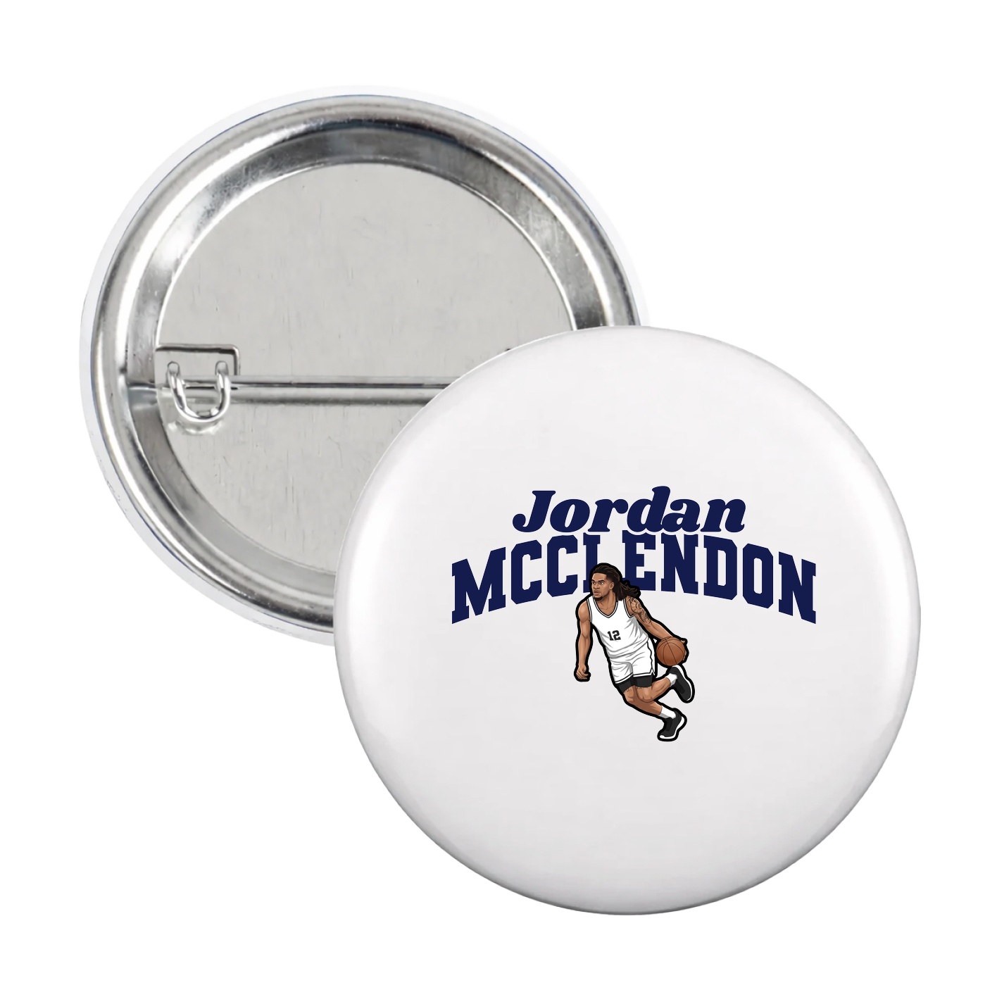 Game Day Button — Signature Arch in White