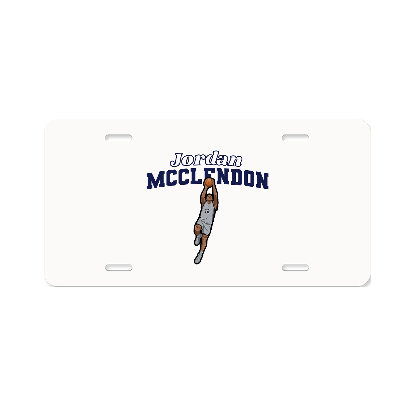 License Plate — Name Arch in Classic