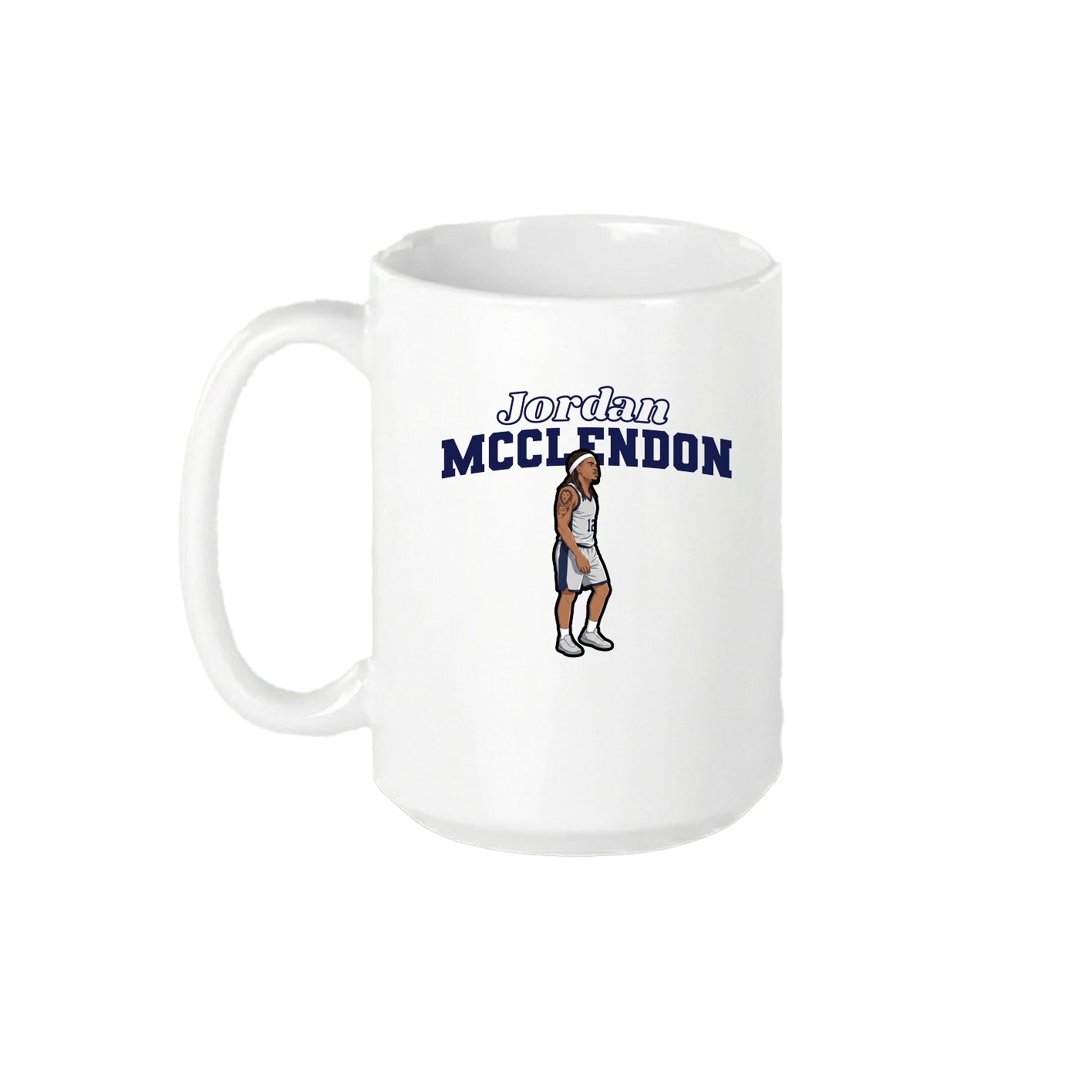 15oz Coffee Mug — Name Arch in White