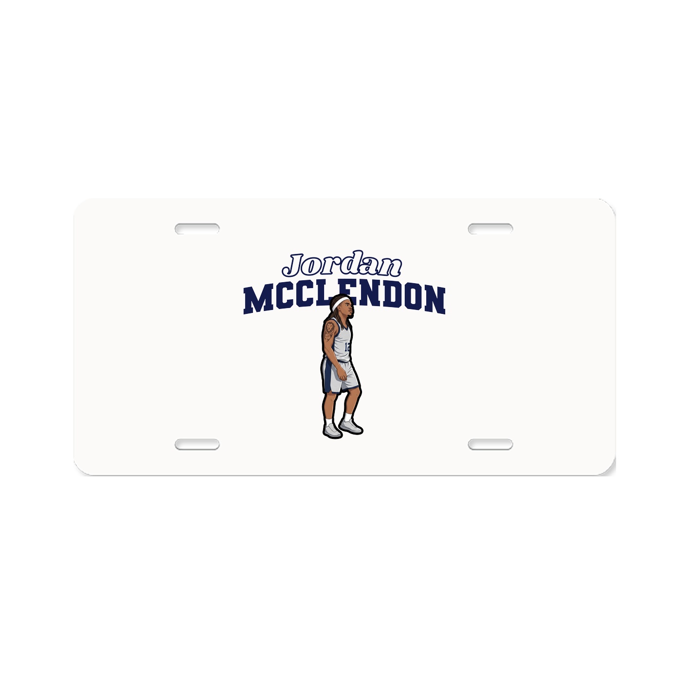 License Plate — Name Arch in Classic