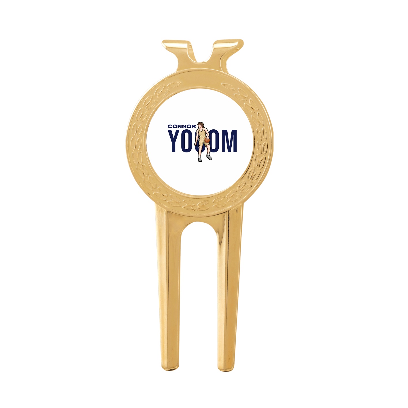 Divot Tool with Ball Marker — Player Name in Classic