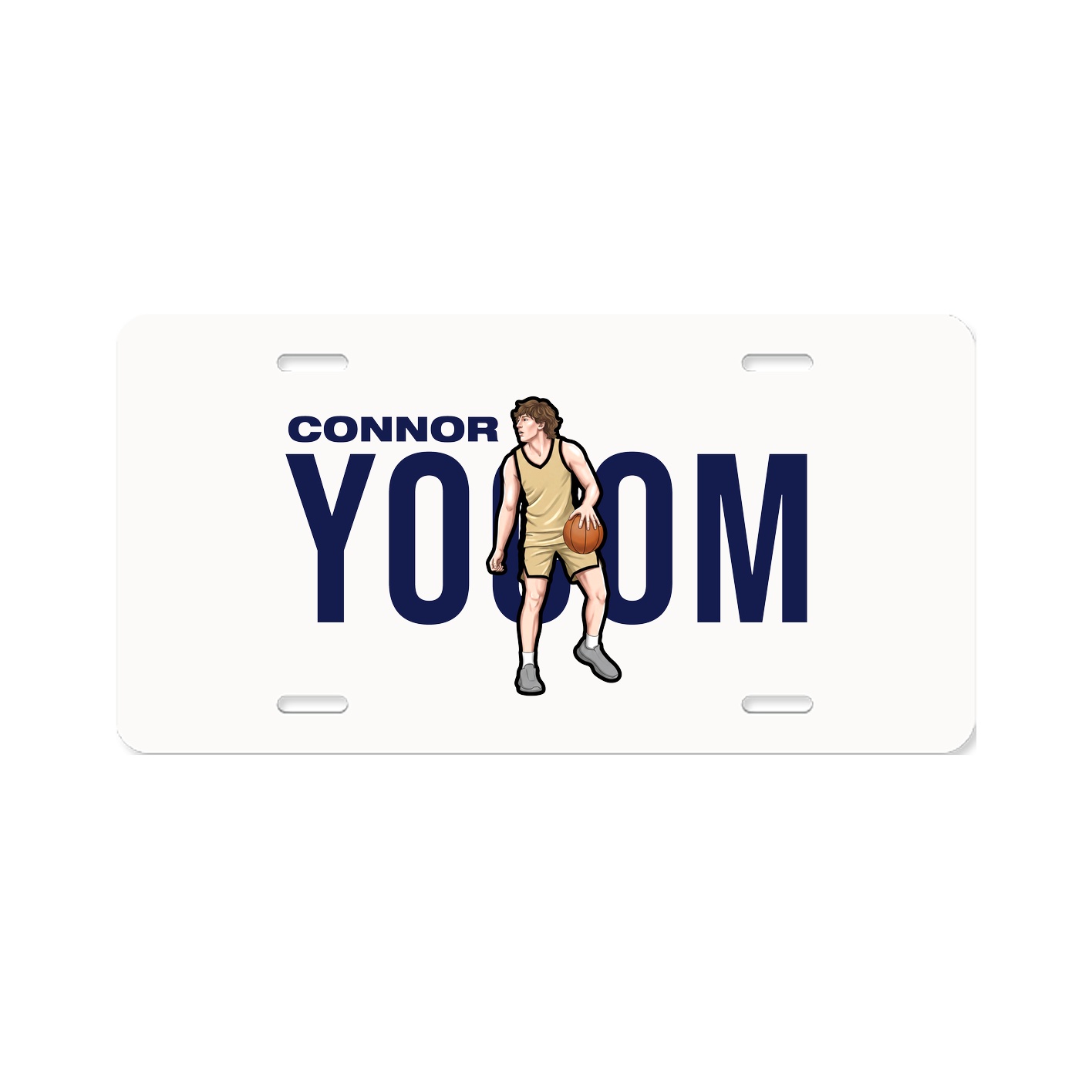 License Plate — Player Name in Classic