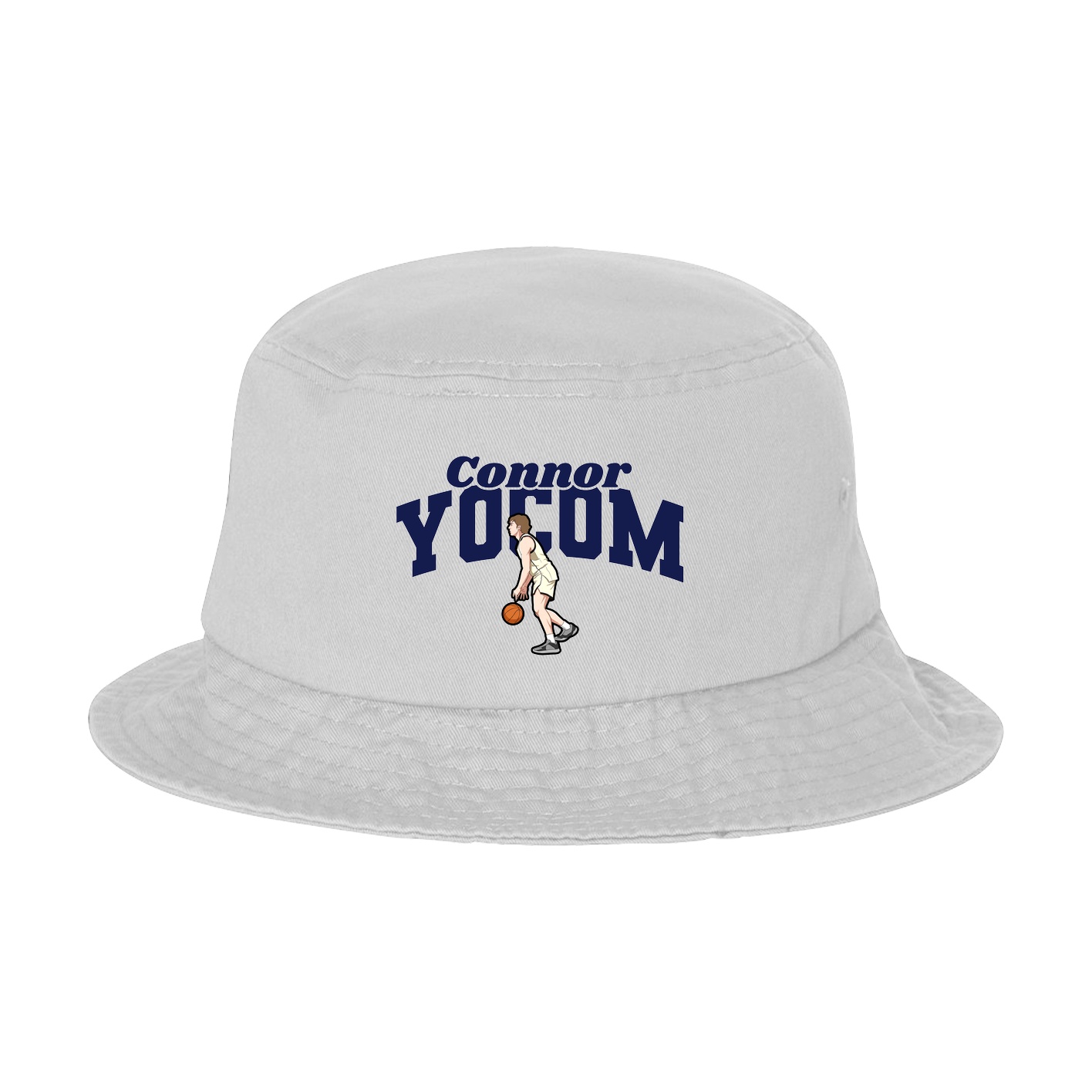 Bucket Cap — Signature Arch in White