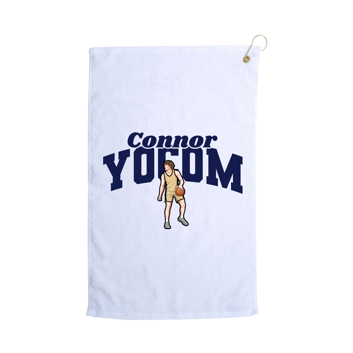 Golf Towel — Signature Arch in White