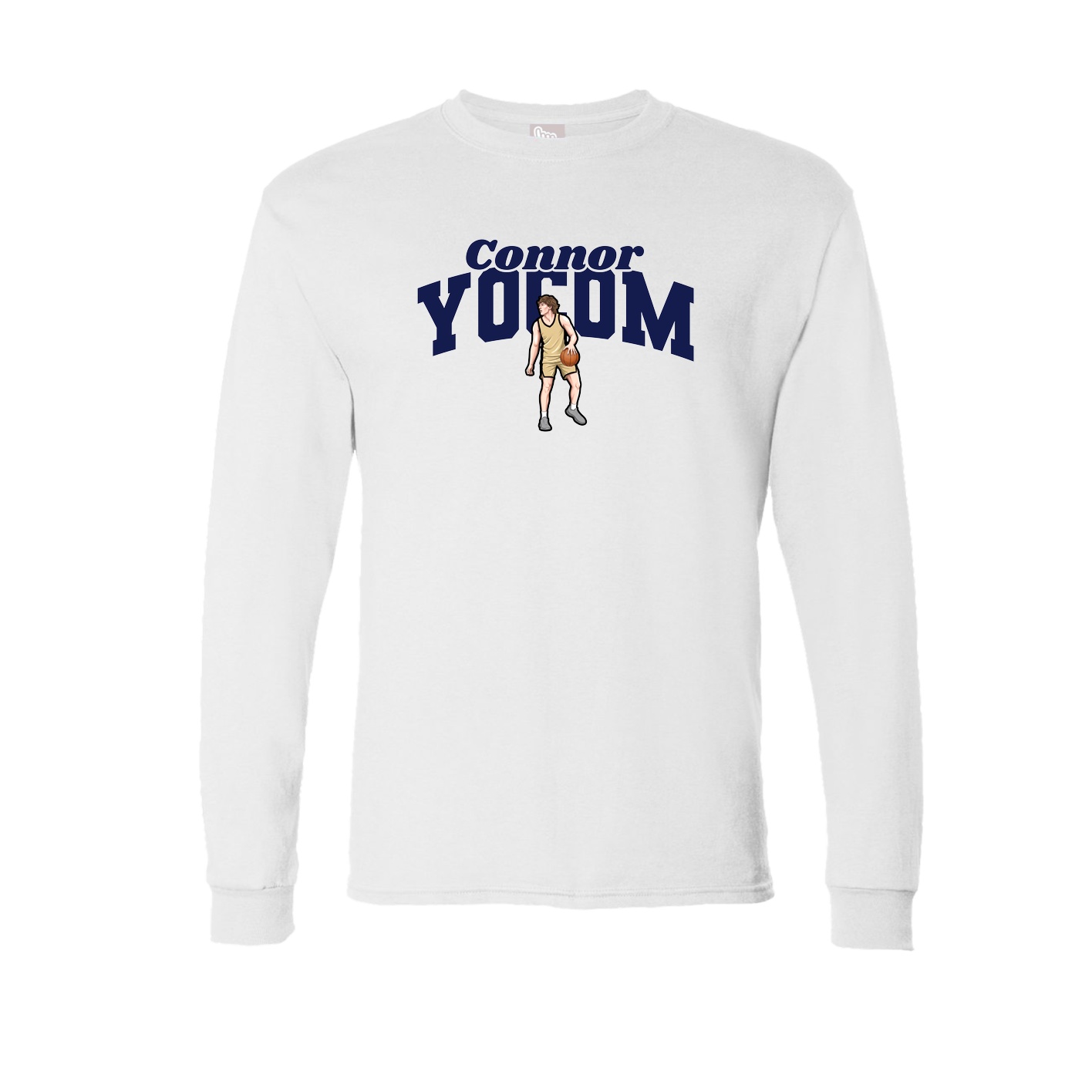 Long Sleeve Tee — Signature Arch in White