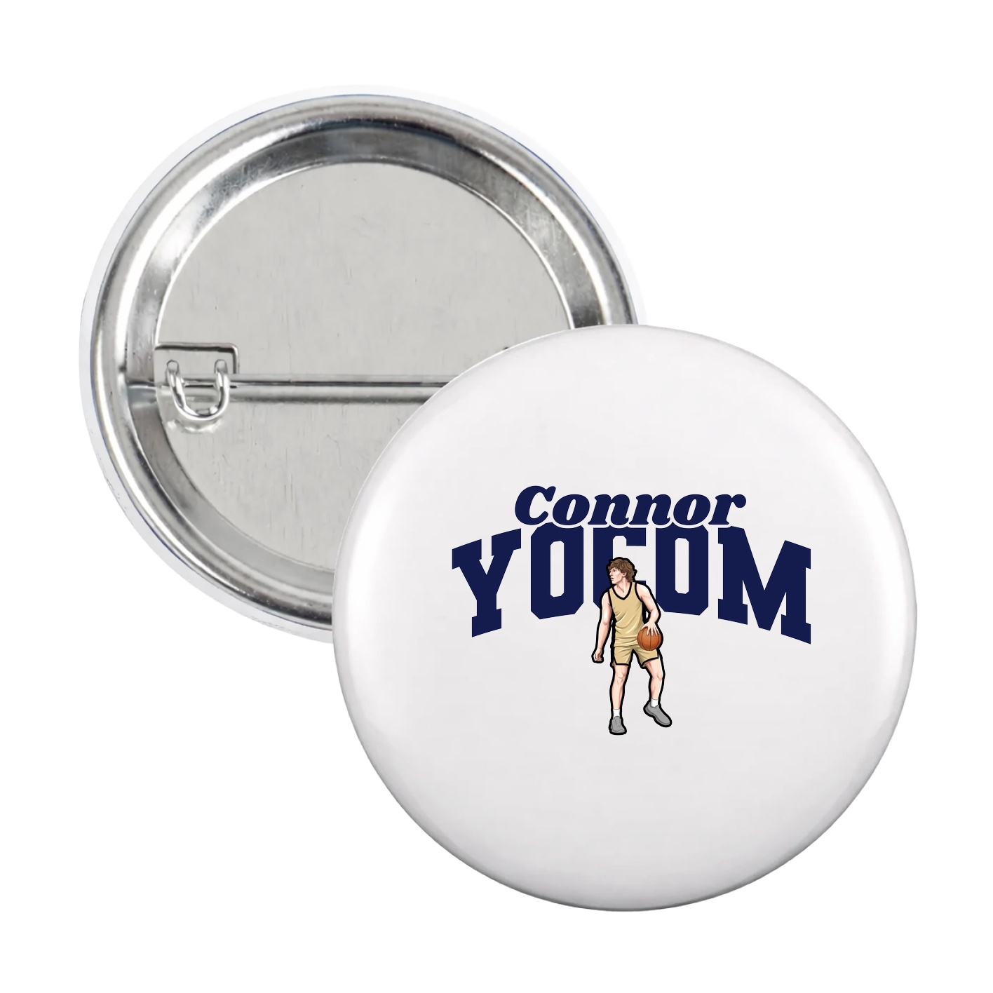 Game Day Button — Signature Arch in White