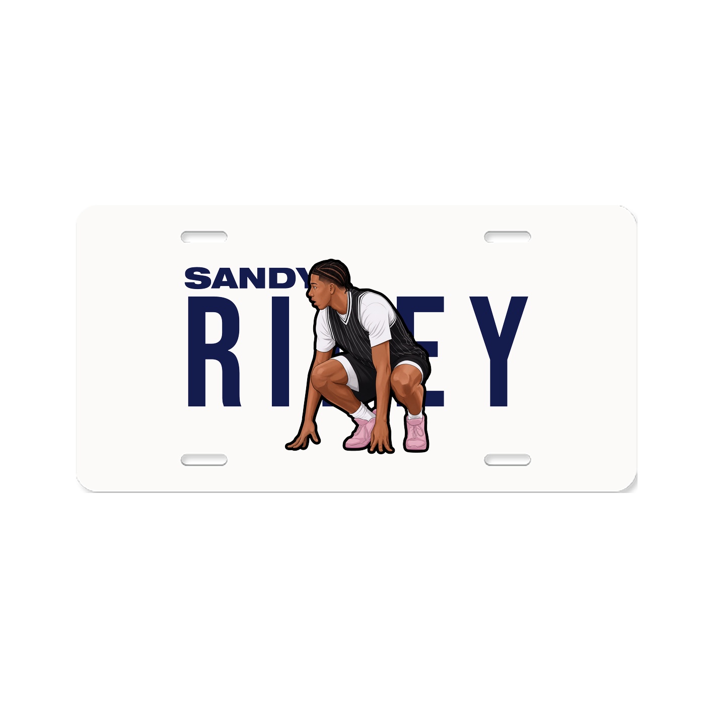 License Plate — Player Name in Classic
