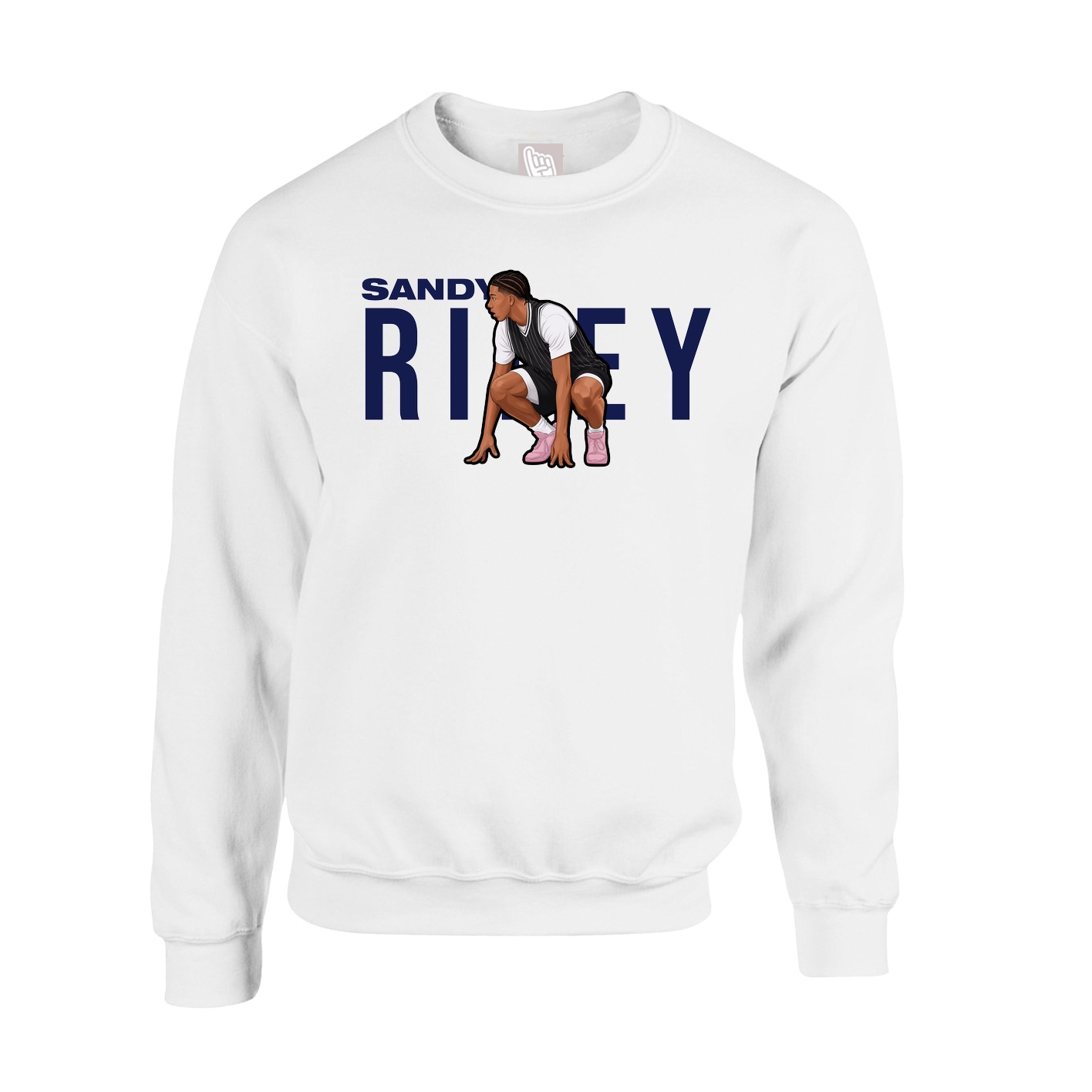 Fleece Crew — Player Name in White