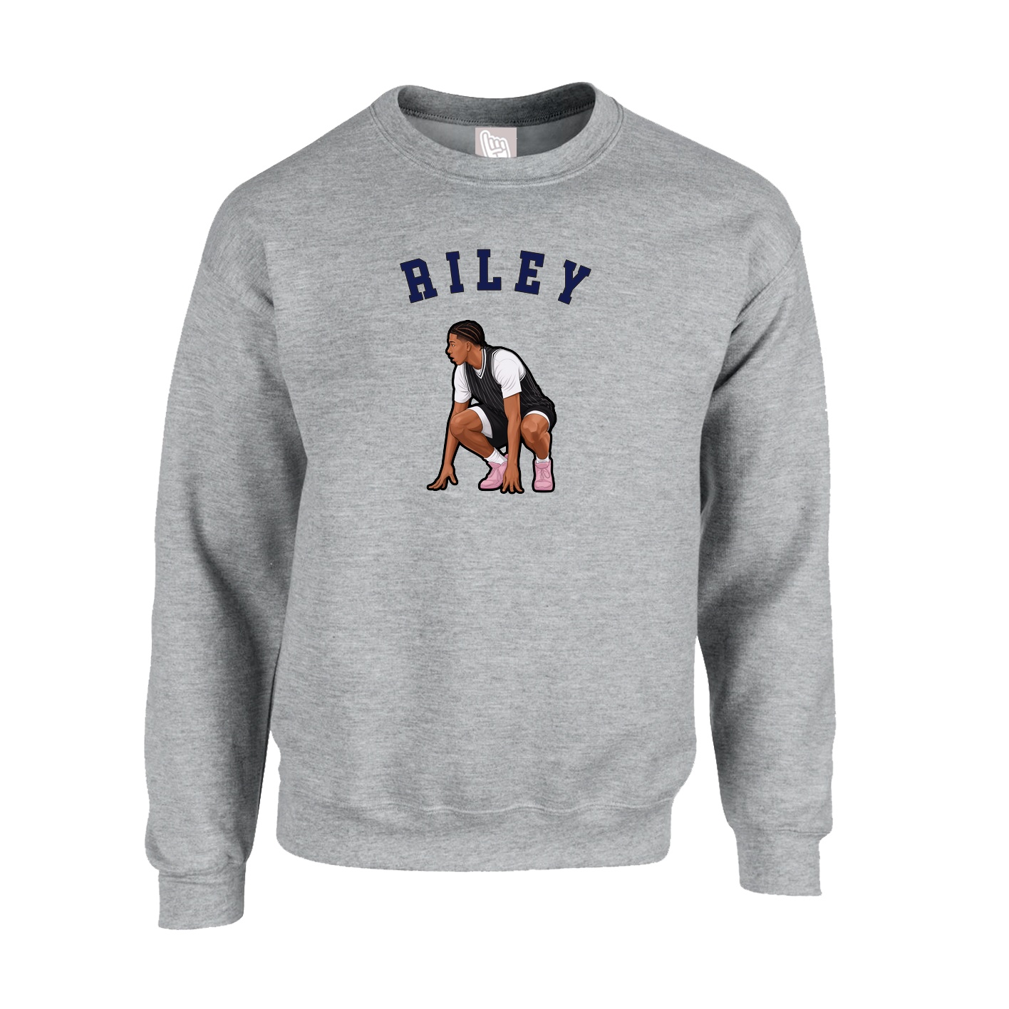 Fleece Crew — Shirsey Arch in Grey