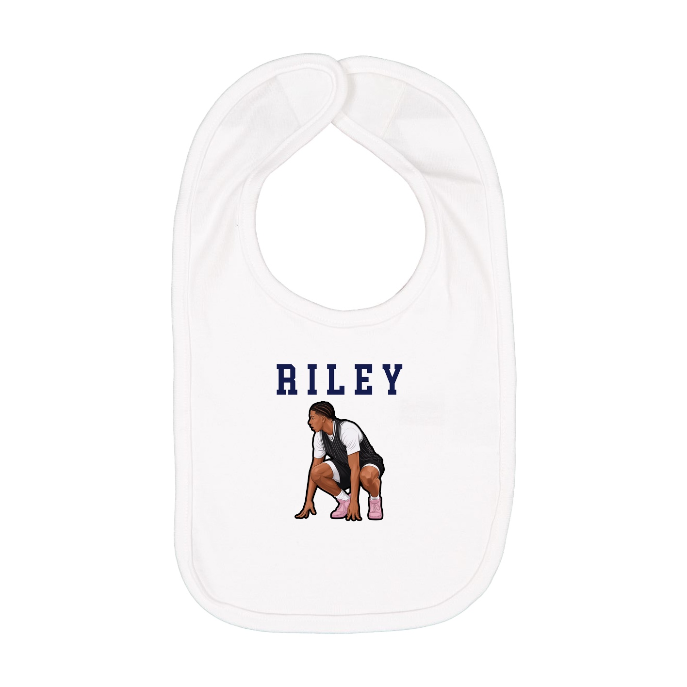 Infant Bib — Shirsey in White