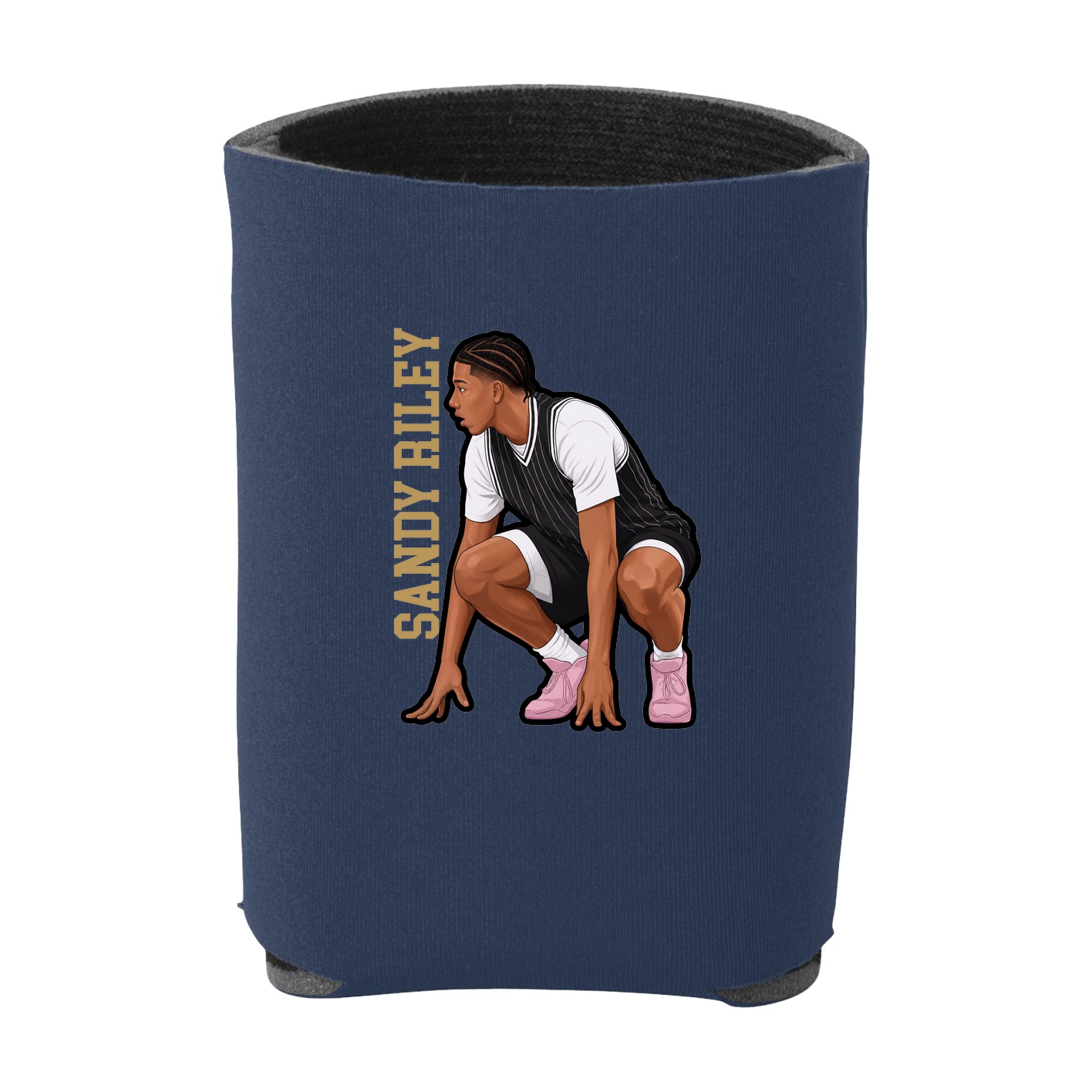Can Holder — Name Vertical in Navy