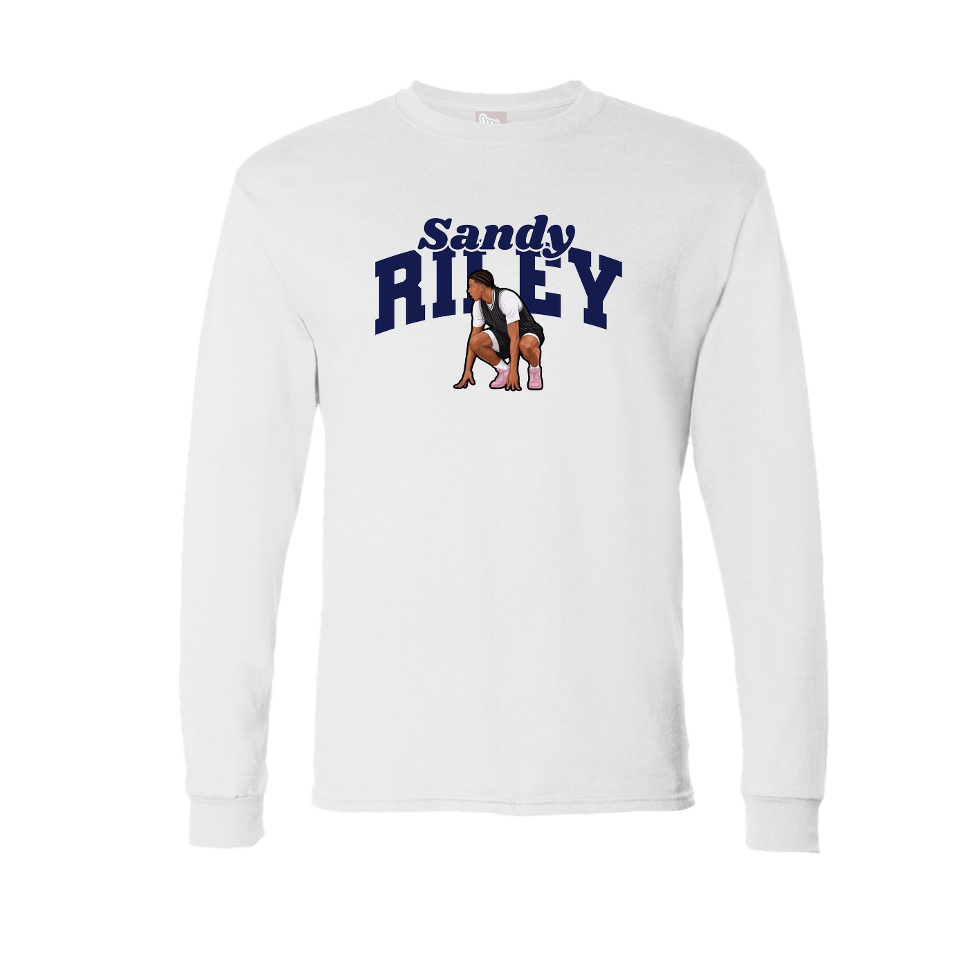 Long Sleeve Tee — Signature Arch in White
