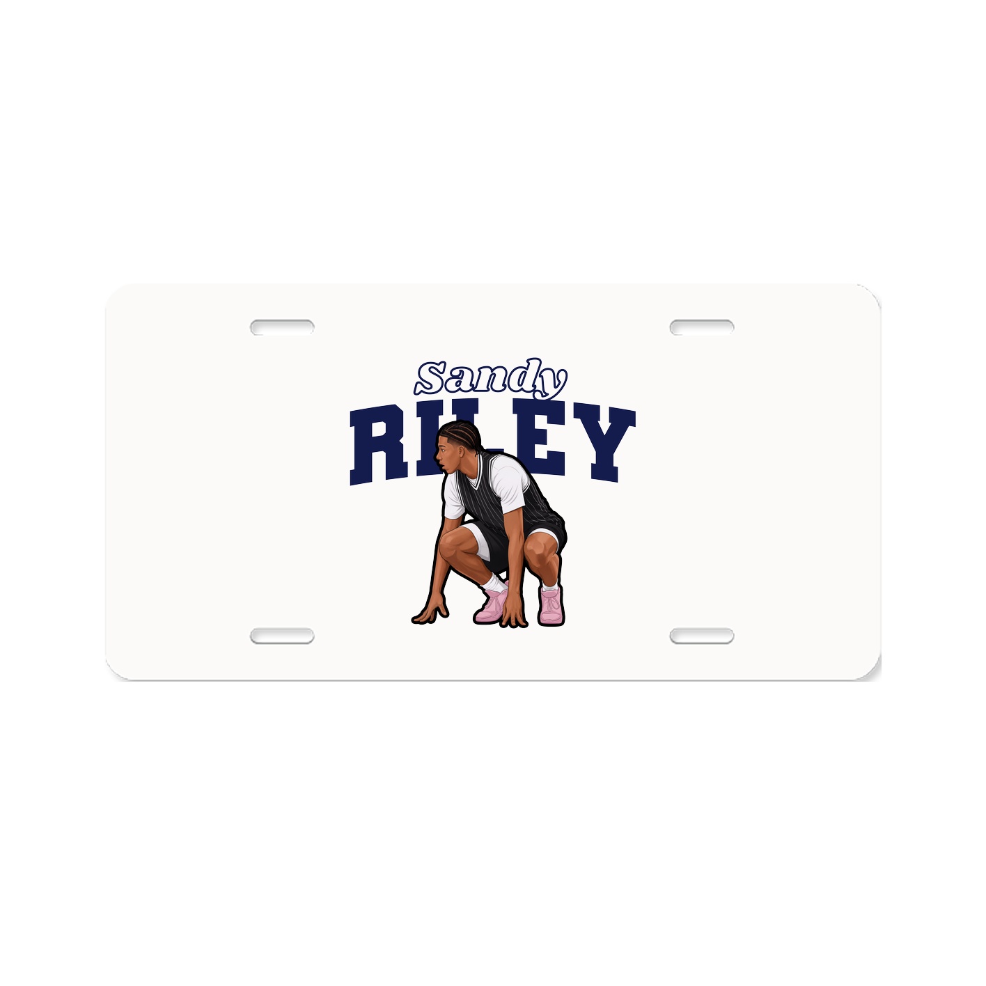 License Plate — Name Arch in Classic