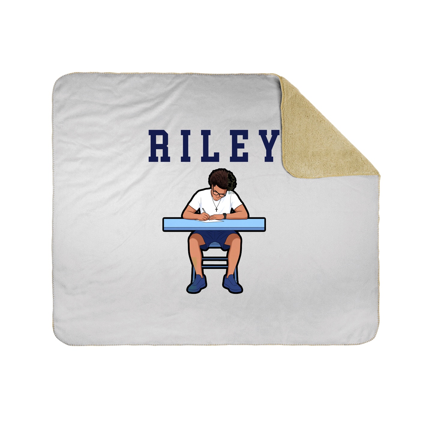 Throw Blanket — Shirsey in White