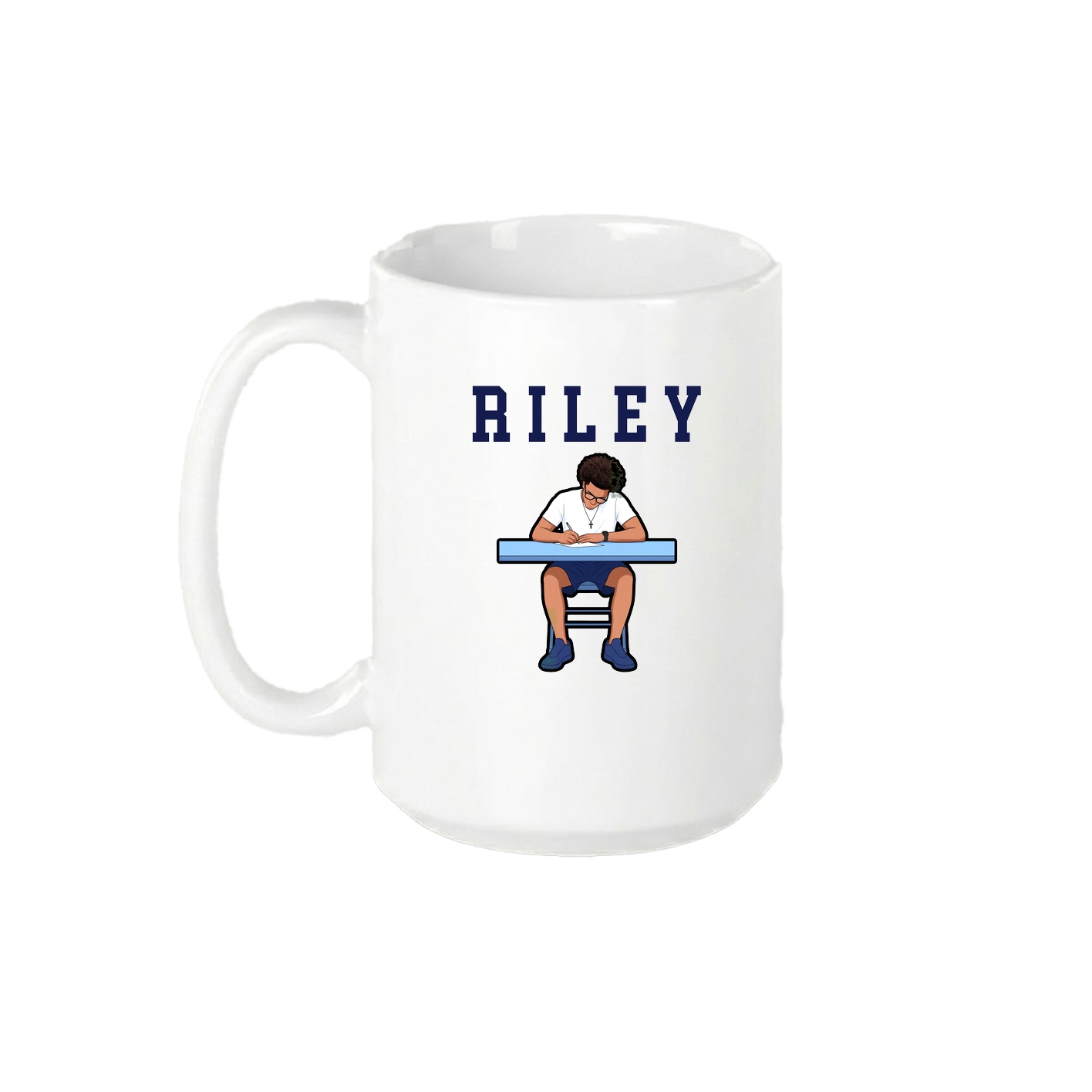 15oz Coffee Mug — Shirsey in White