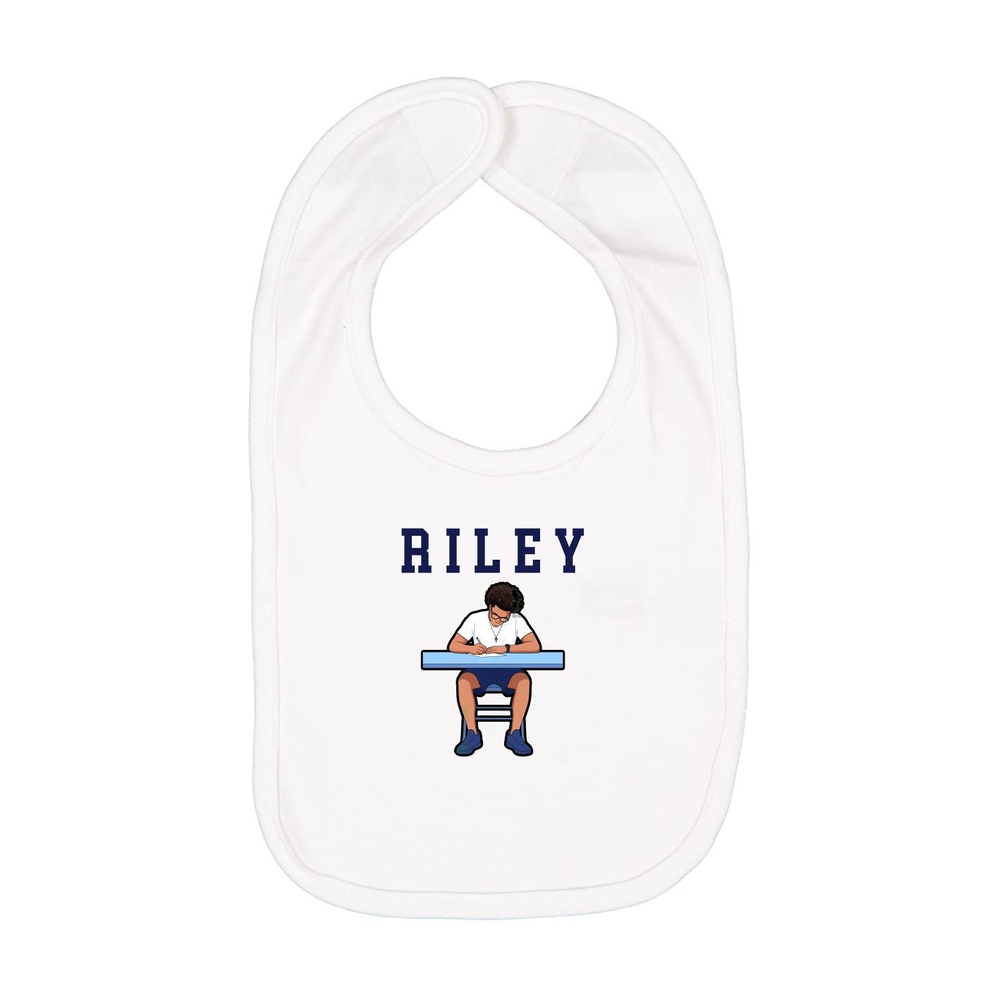 Infant Bib — Shirsey in White