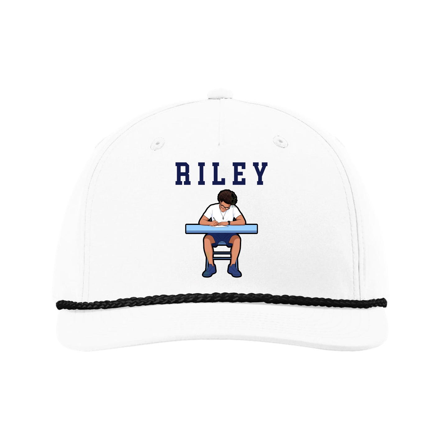 Five-Panel Classic Rope Cap — Shirsey in White