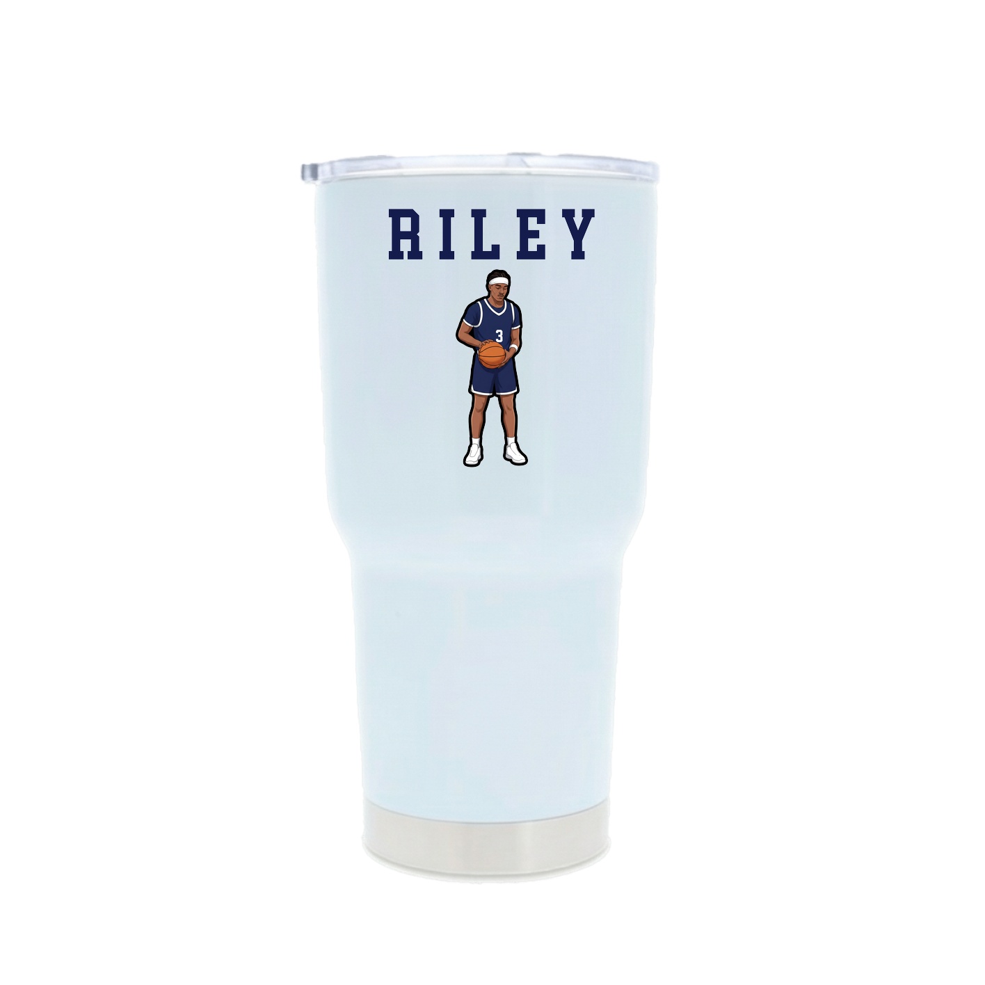 30oz Stainless Steel Tumbler — Shirsey in White