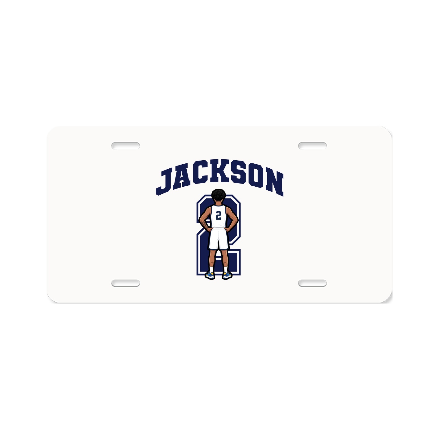License Plate — Number in Classic