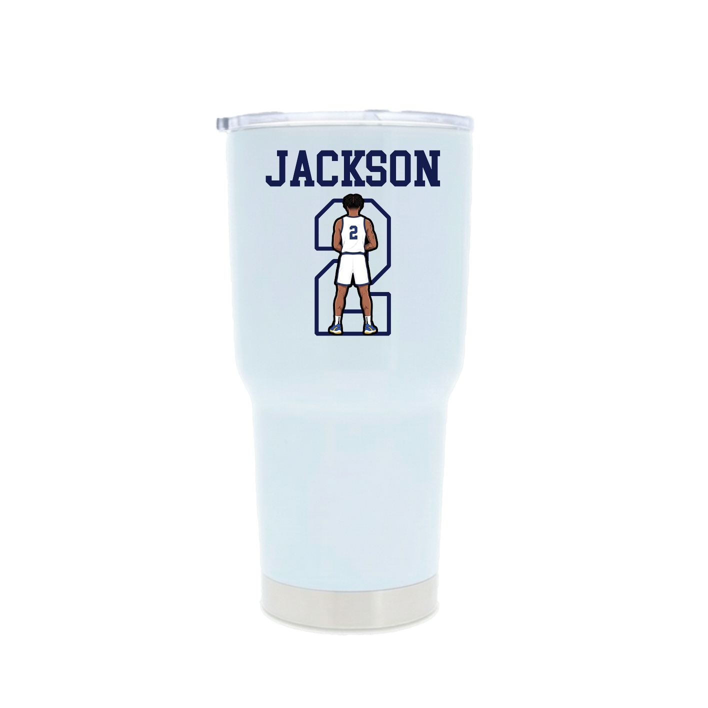 30oz Stainless Steel Tumbler — Shirsey in White