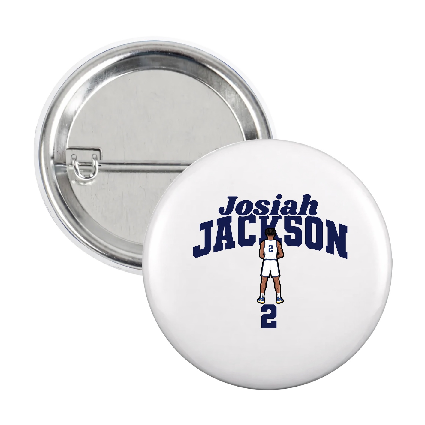 Game Day Button — Signature Arch in White