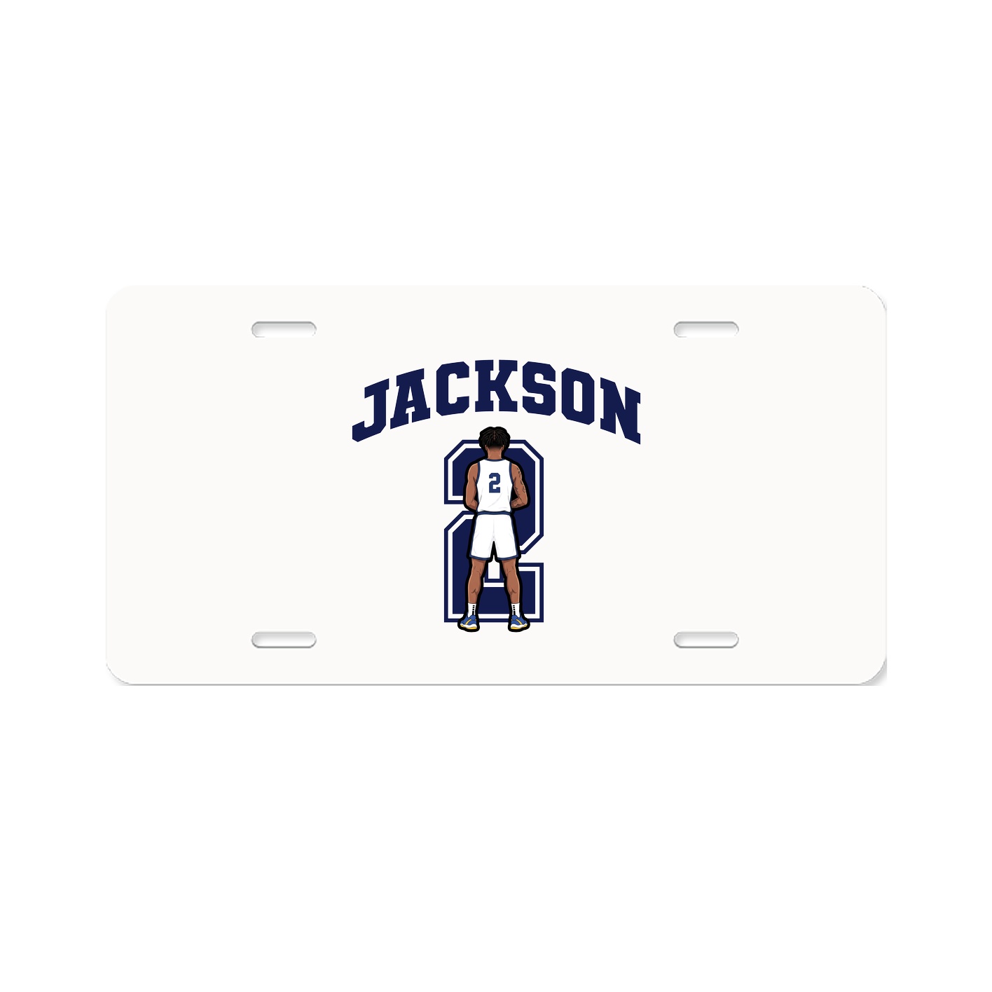License Plate — Number in Classic