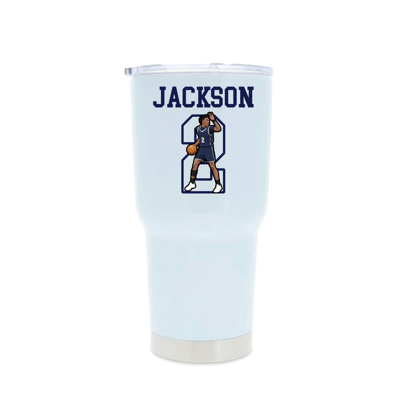 30oz Stainless Steel Tumbler — Shirsey in White