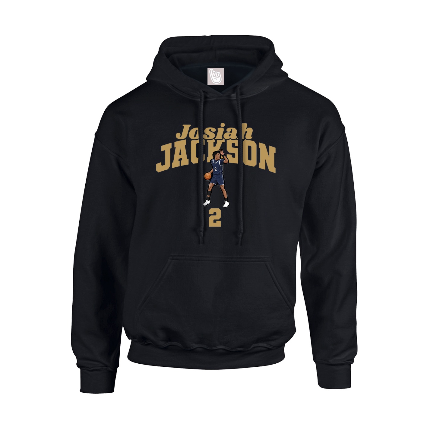 Youth Hoodie — Signature Arch in Black