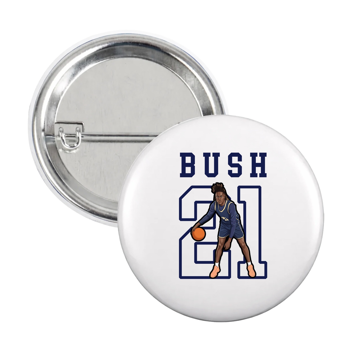 Game Day Button — Shirsey in White