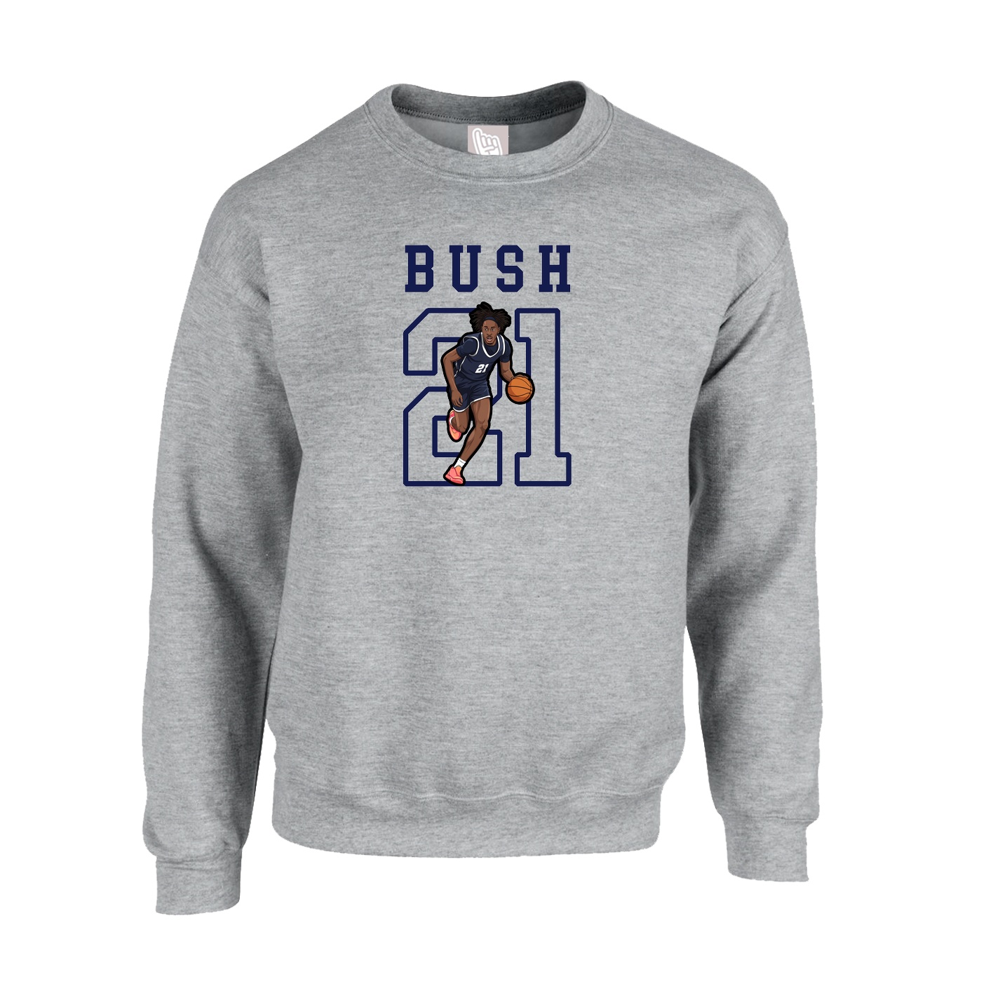 Fleece Crew — Shirsey in Grey