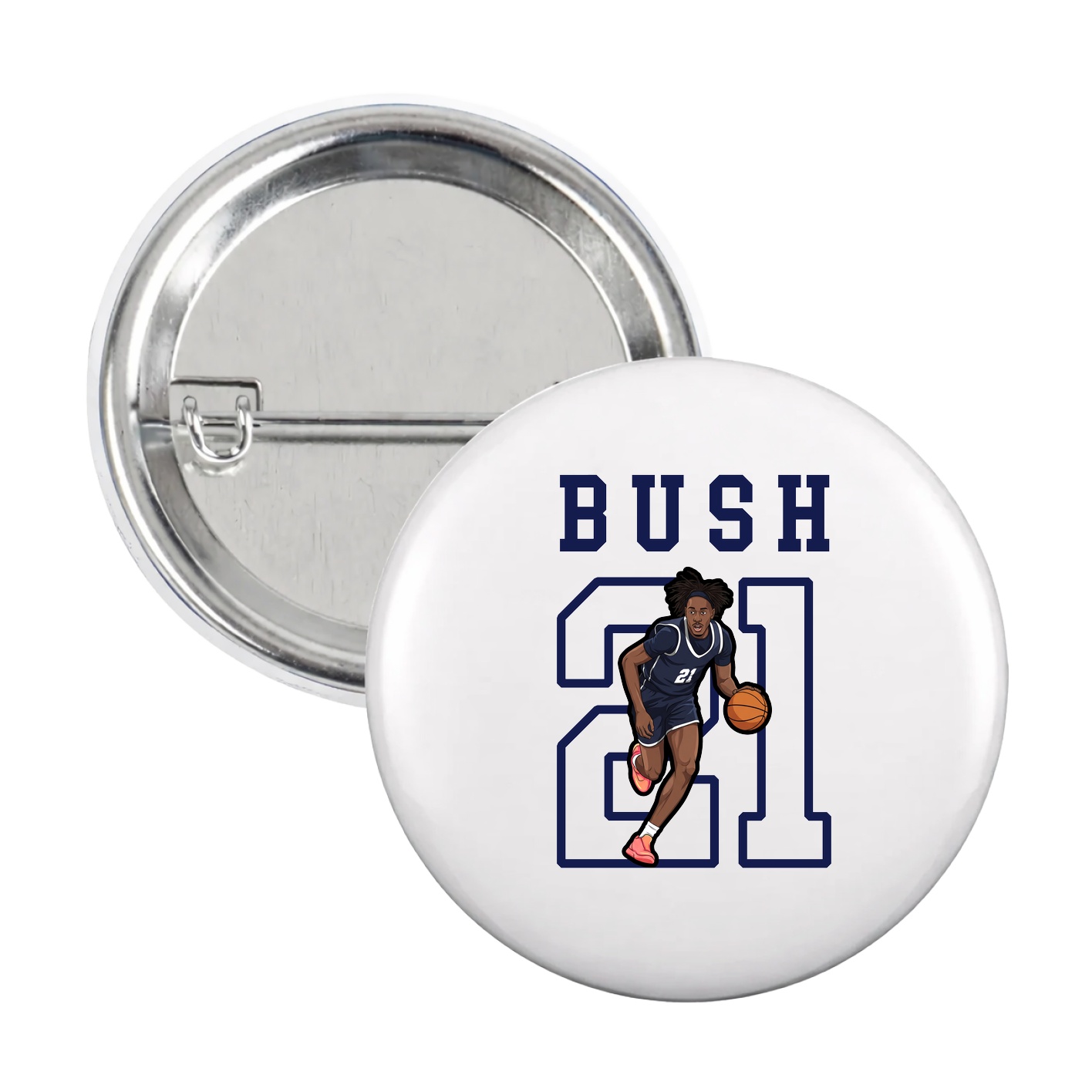 Game Day Button — Shirsey in White