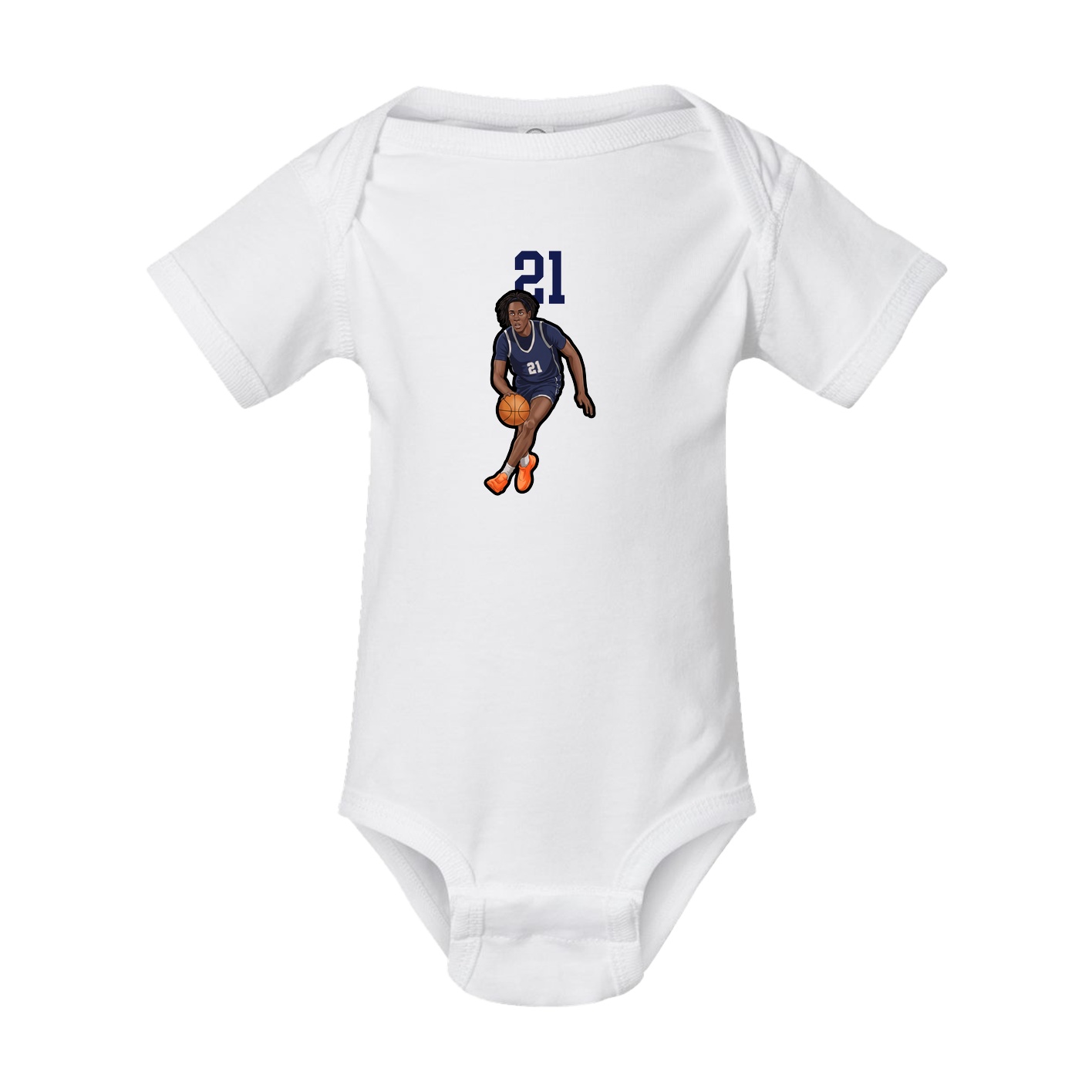Baby Onesie — Number Top in White