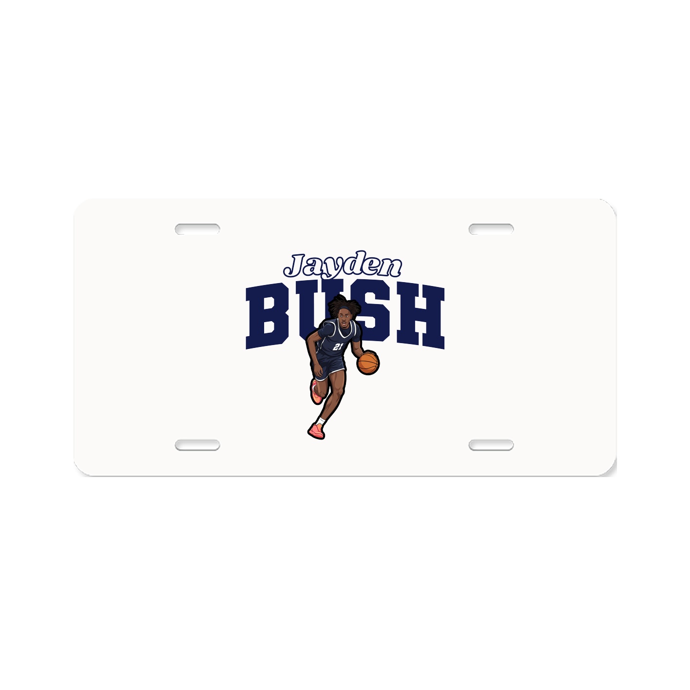 License Plate — Name Arch in Classic