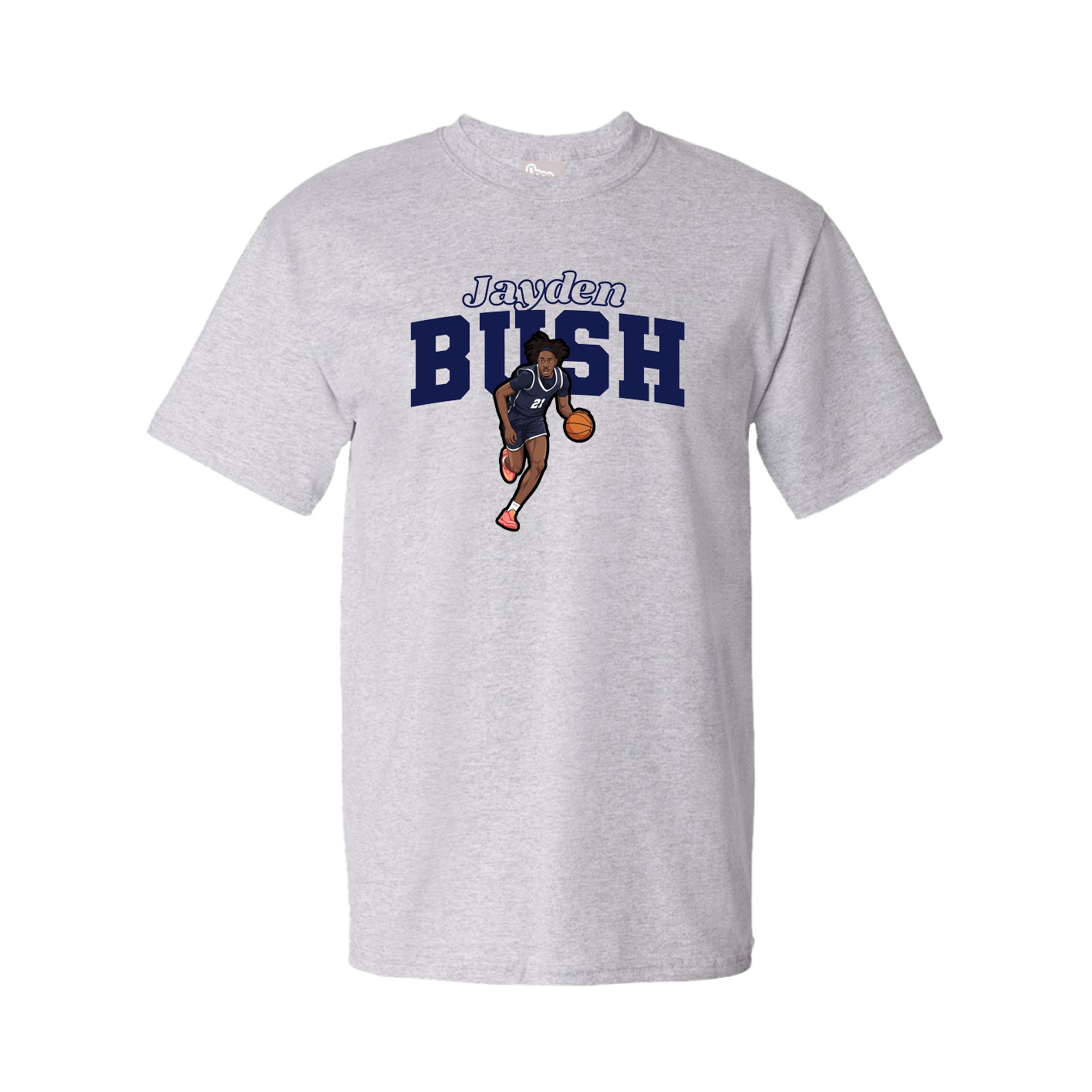 Tee — Name Arch in Grey