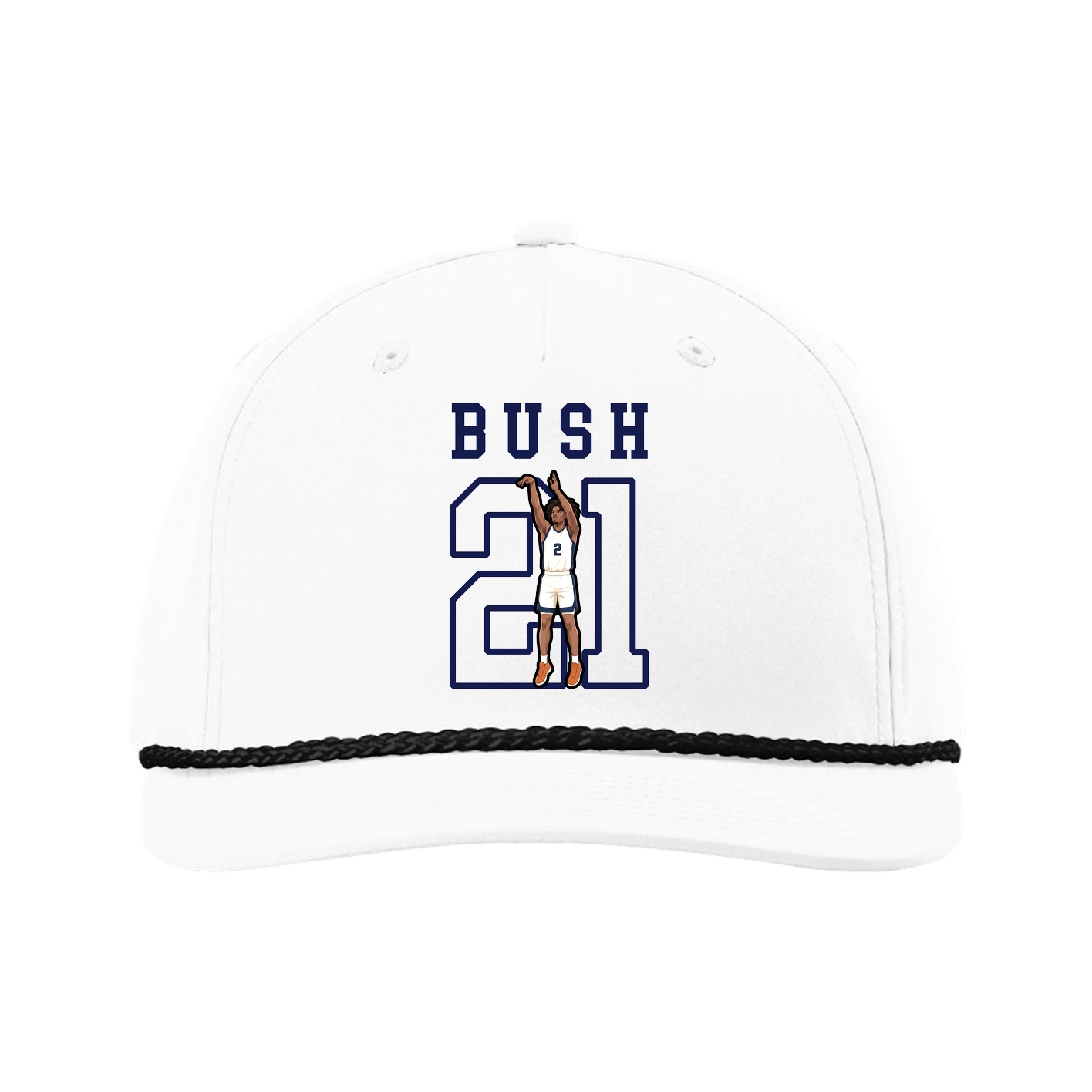 Five-Panel Classic Rope Cap — Shirsey in White