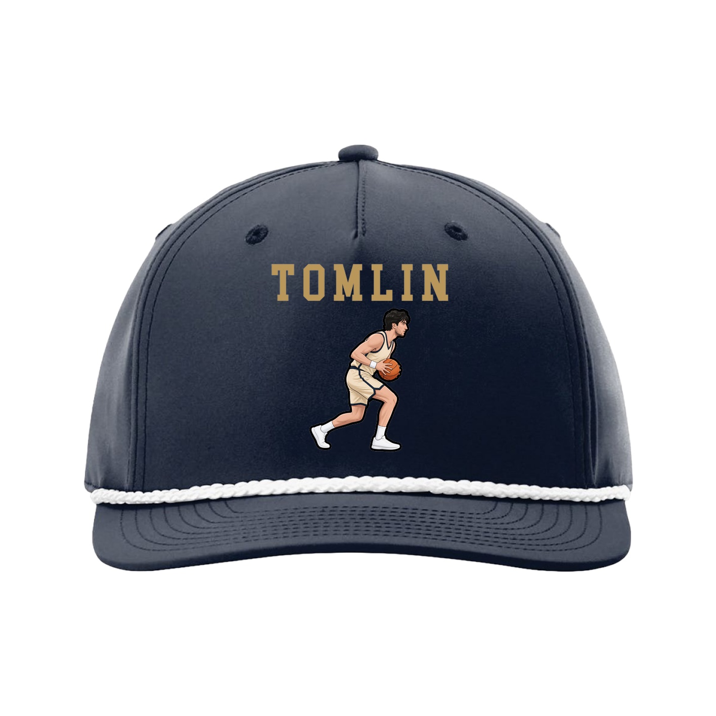 Five-Panel Classic Rope Cap — Shirsey in Navy