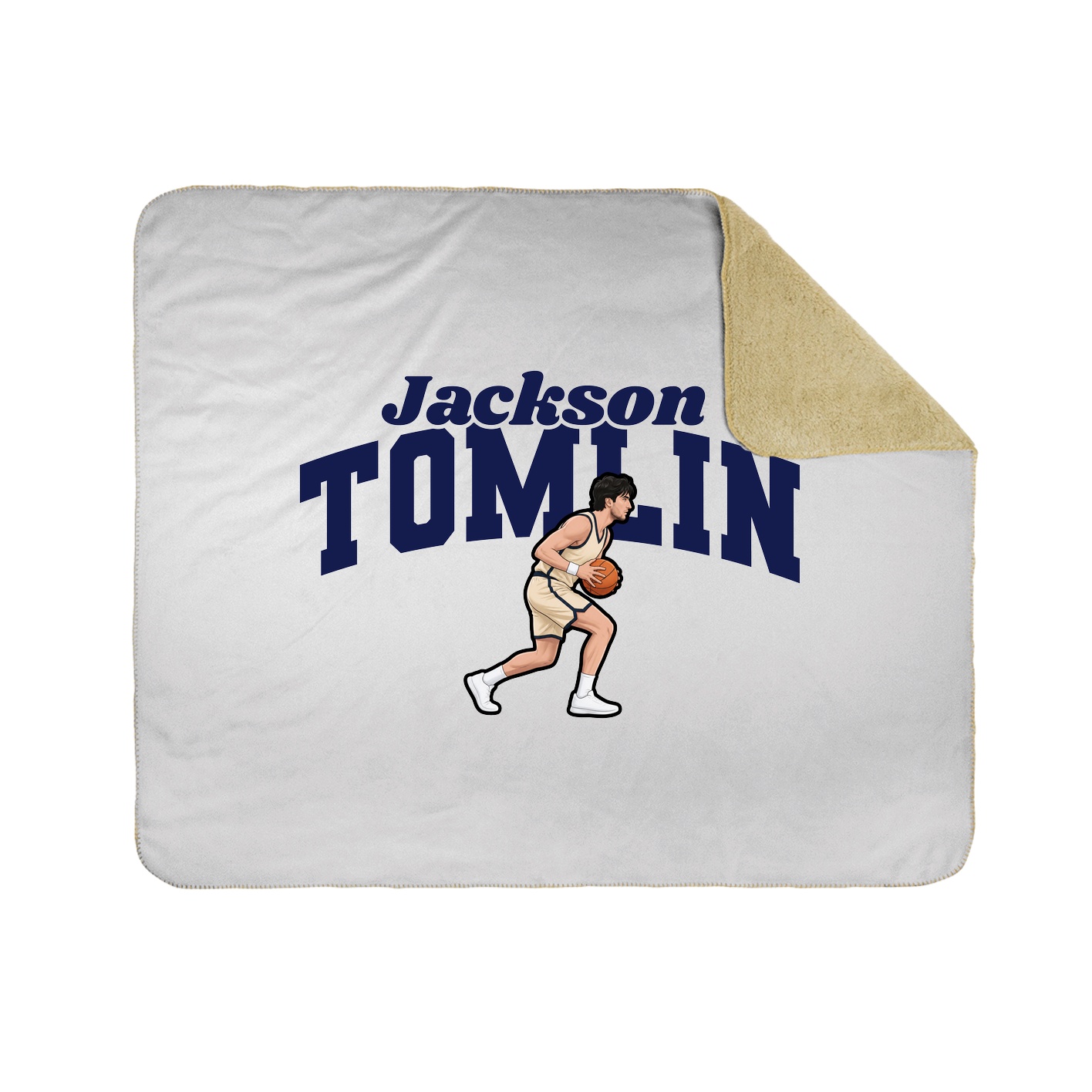 Throw Blanket — Signature Arch in White